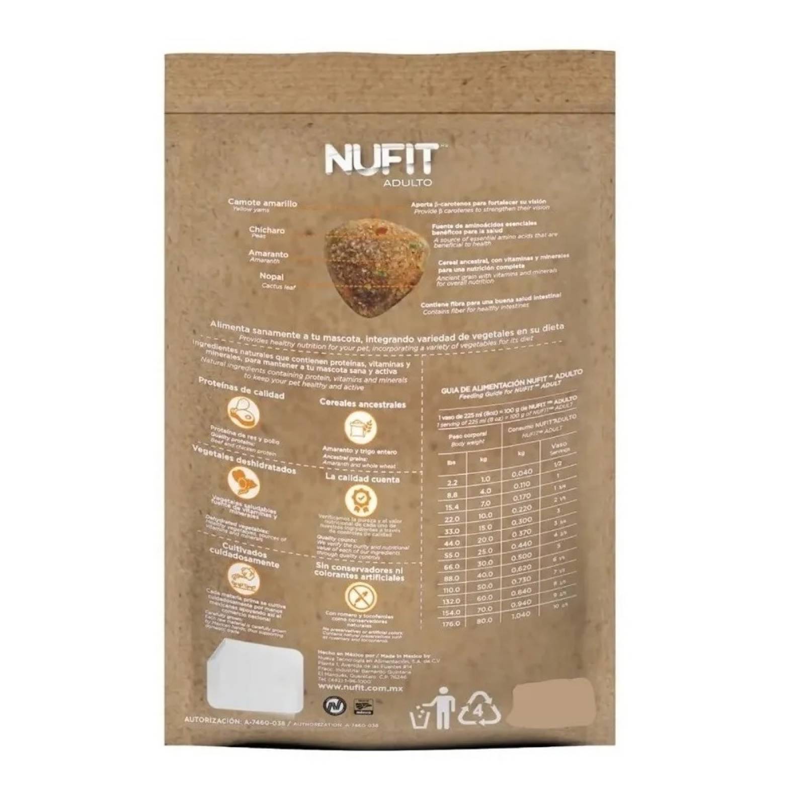 Alimento Croqueta Perro Adulto 2 Kg Premium Nufit By Nupec