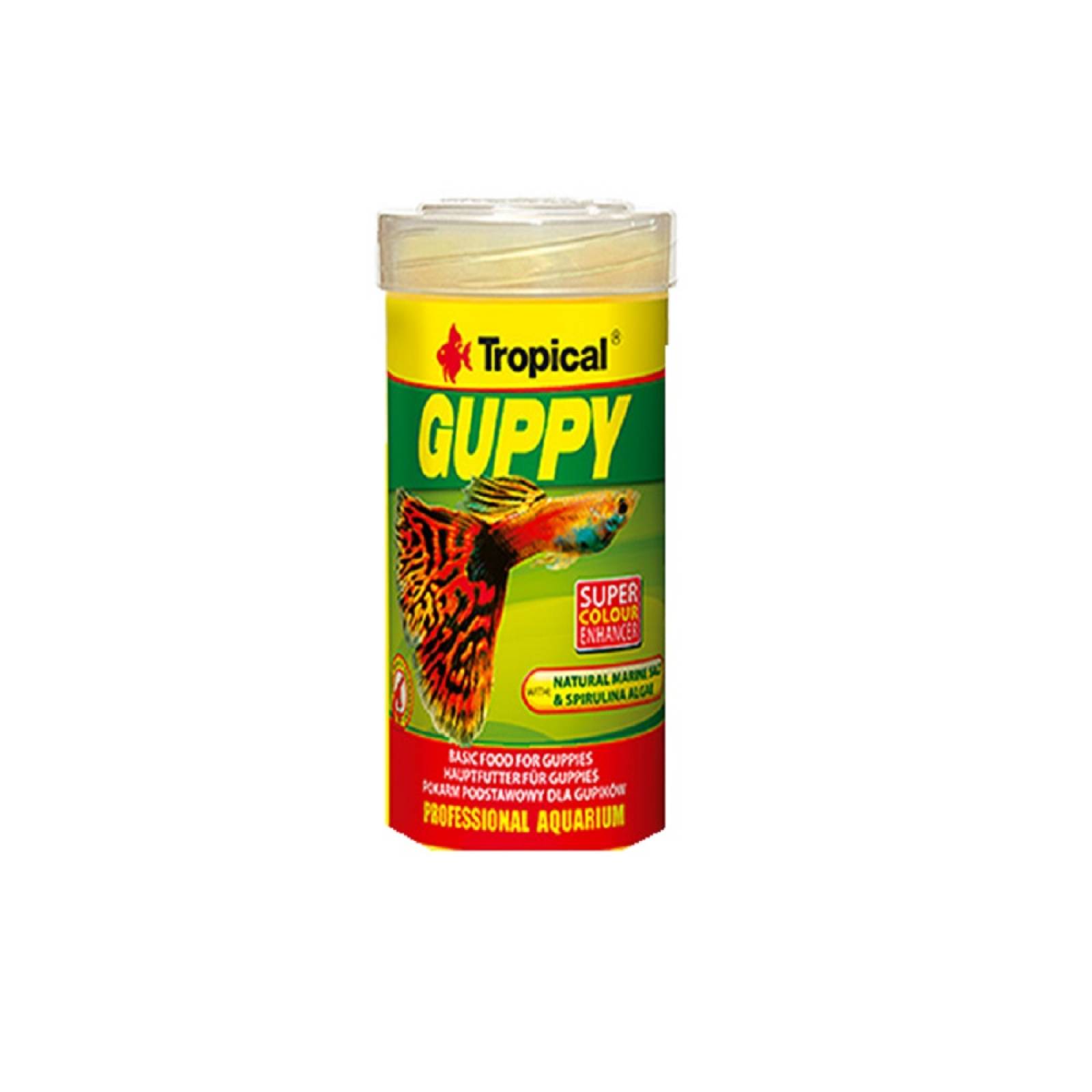 Alimento Guppy Escamas P/alevines Guppy 20 G Tropical