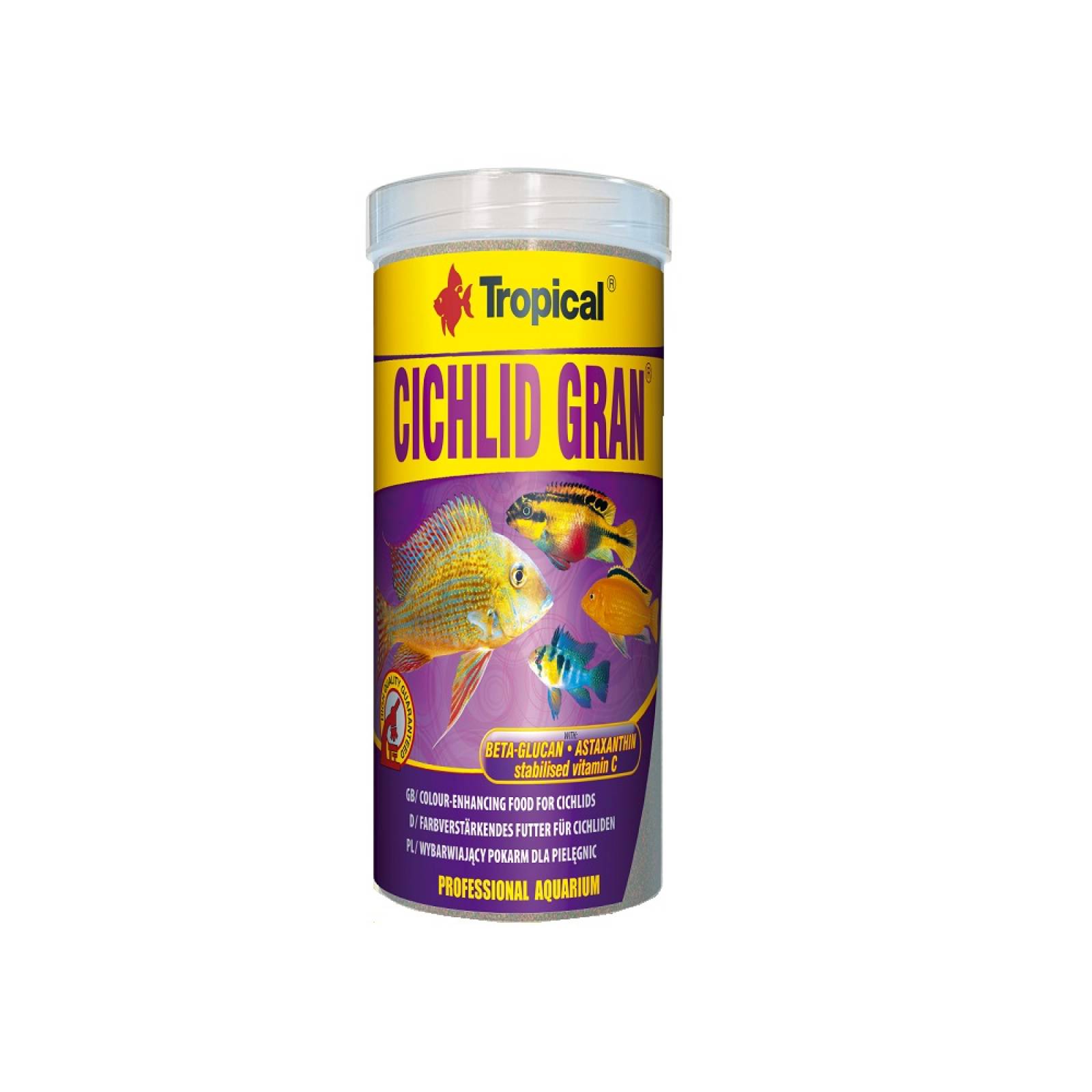 Alimento Cichlid Granulat P/Cíclidos Malaui 550G Tropical