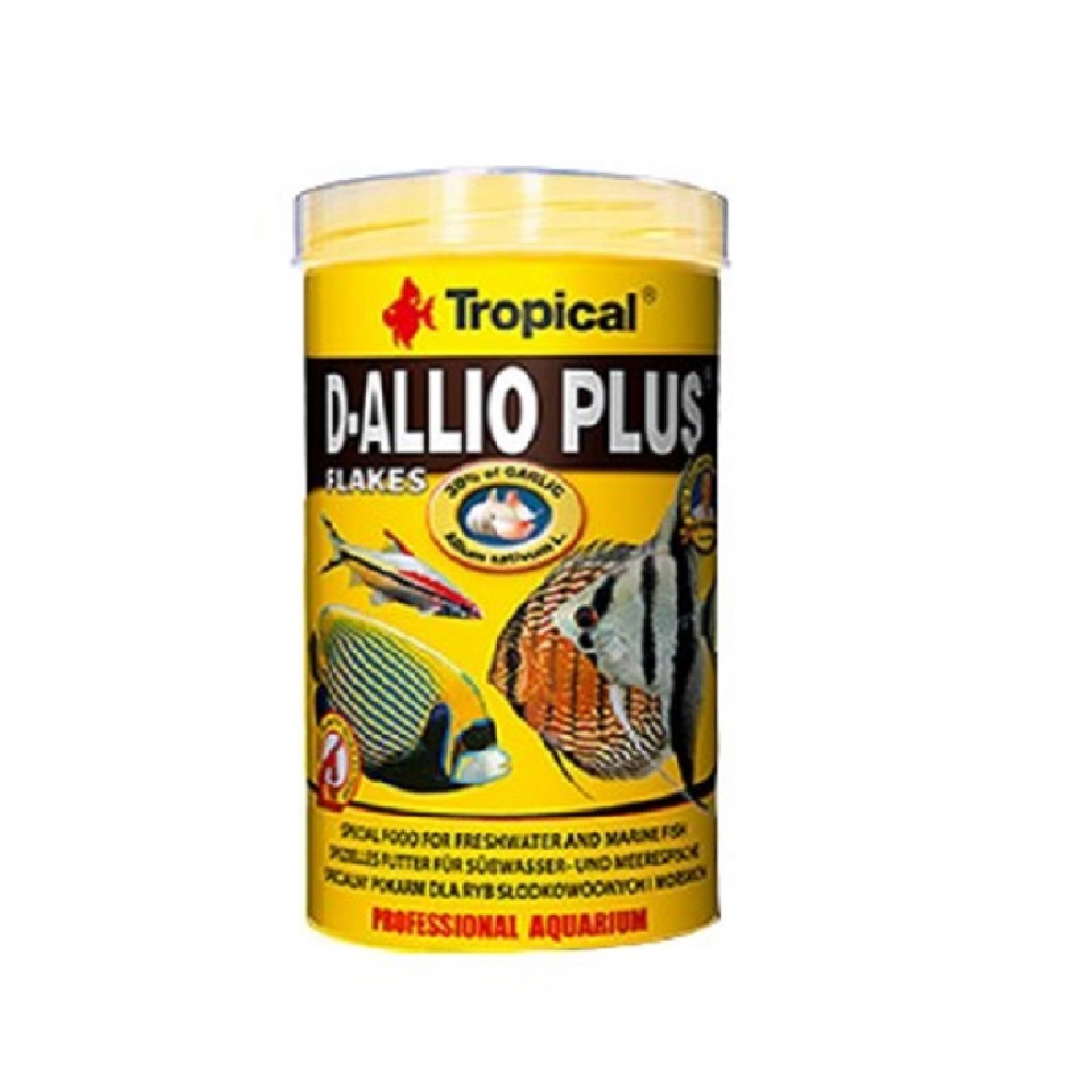 Alimento D-Allio Plus Copos Ajo 6% P/Pez Disco 200G Tropical