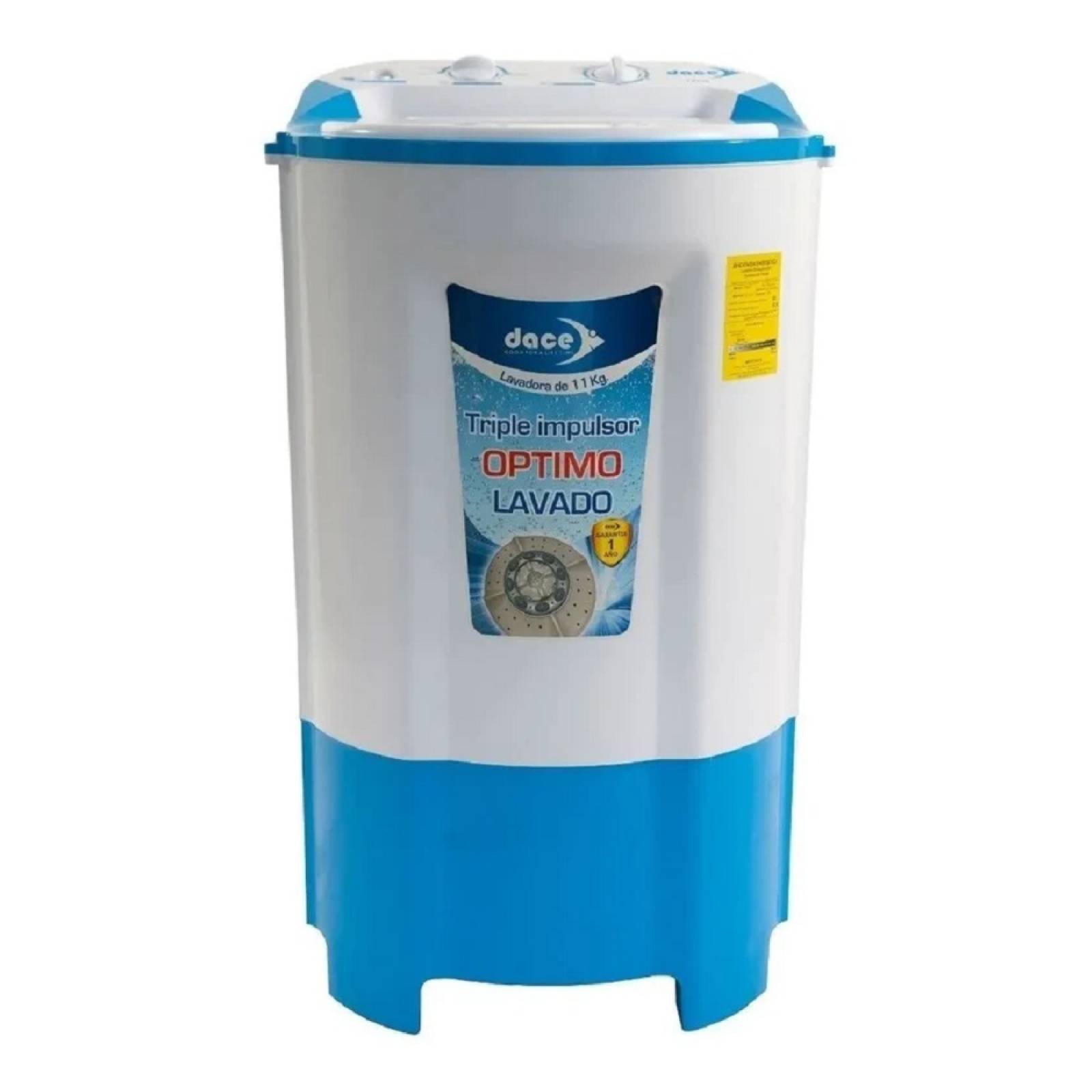 Lavadora Semiautomatica 11 Kilos Color Blanco Dace.