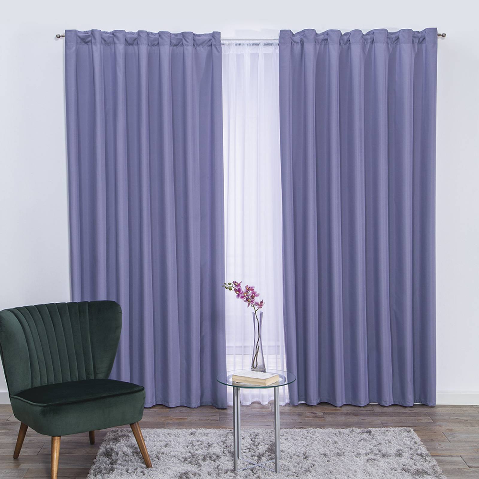 Cortina Decorativa Neo Lavanda Estándar Colchas Concord