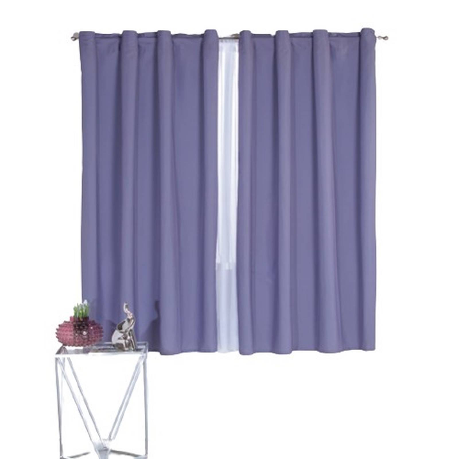 Cortina Decorativa Neo Lavanda Corta Colchas Concord