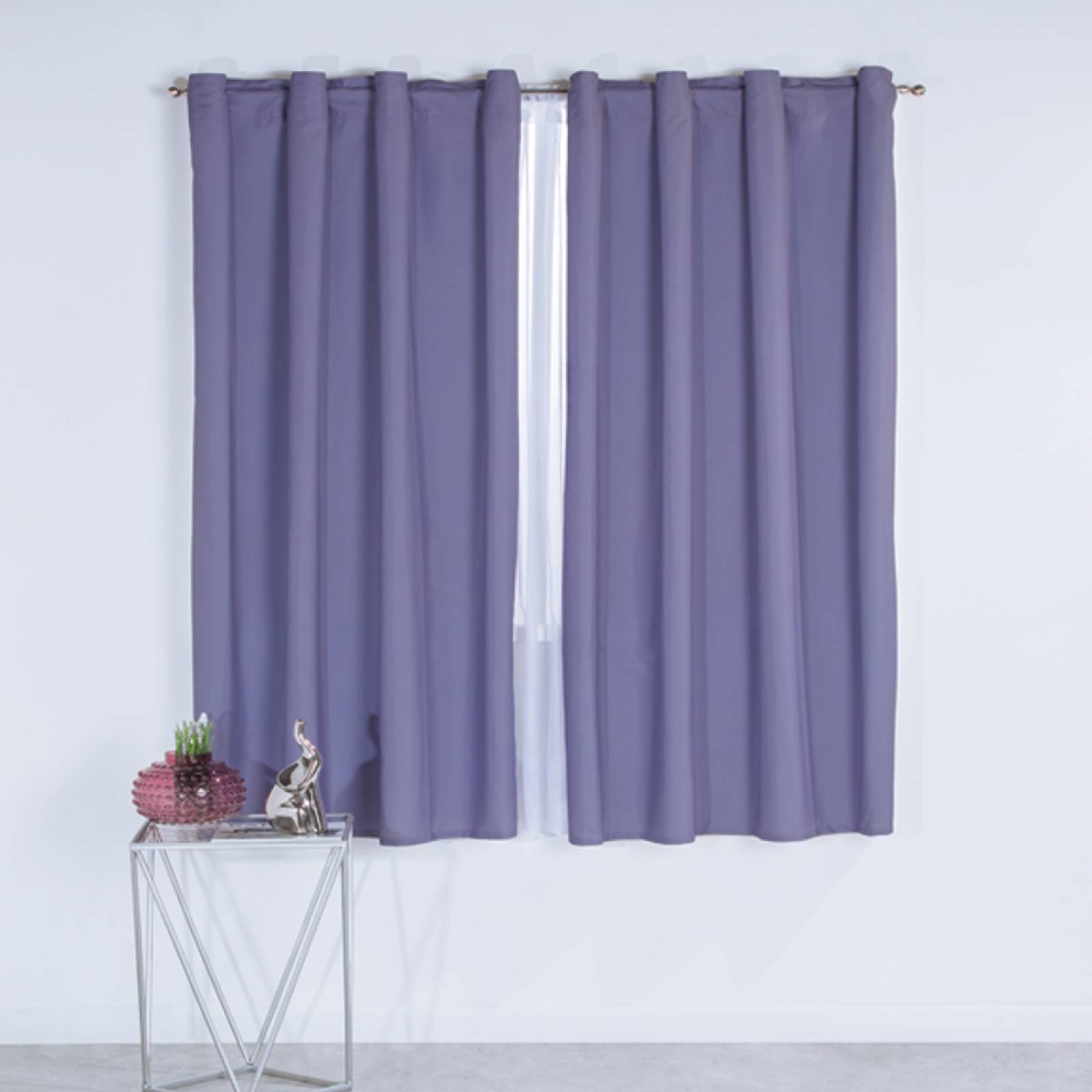 Cortina Decorativa Neo Lavanda Corta Colchas Concord