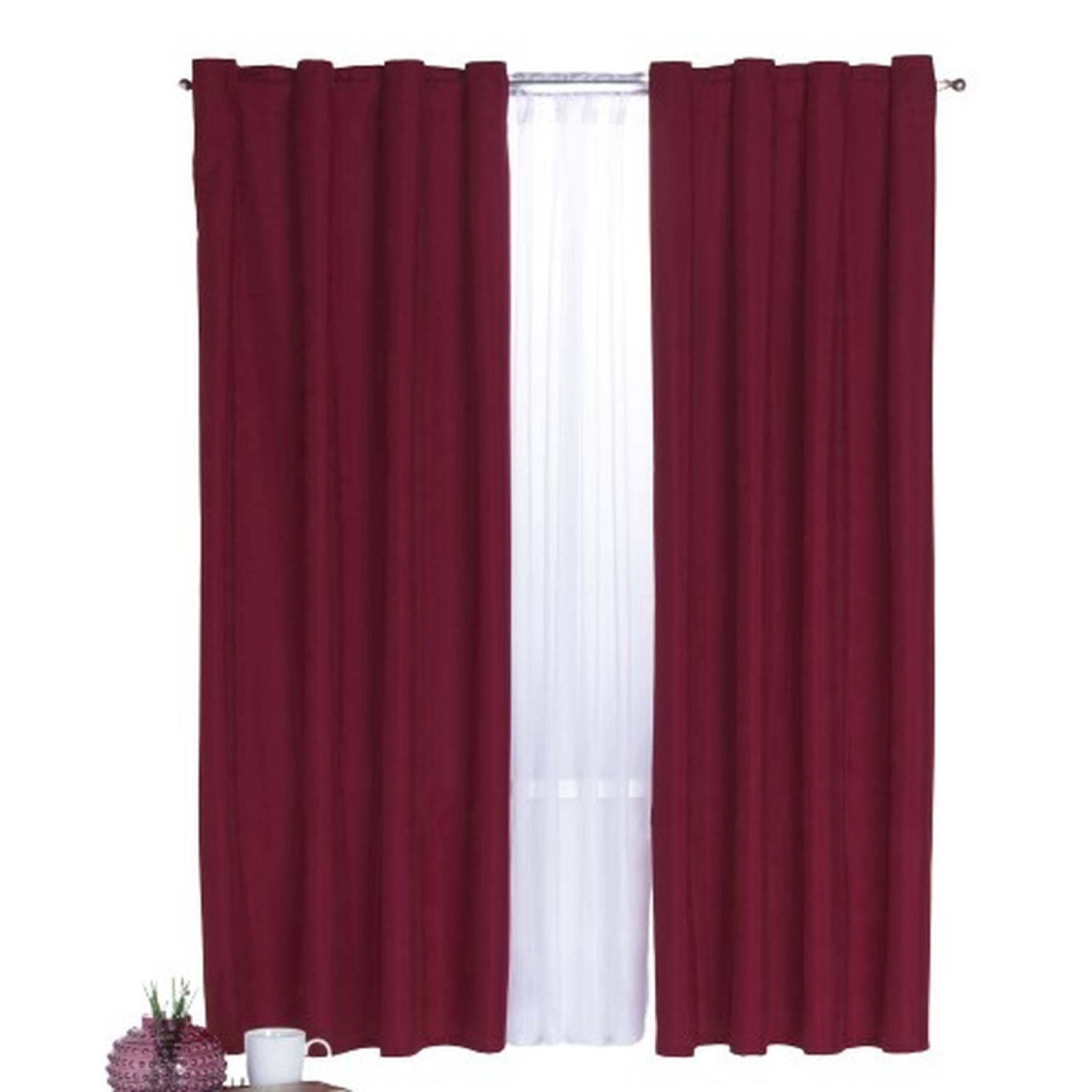 Cortina Decorativa Neo Vino Corta Poliéster Colchas Concord