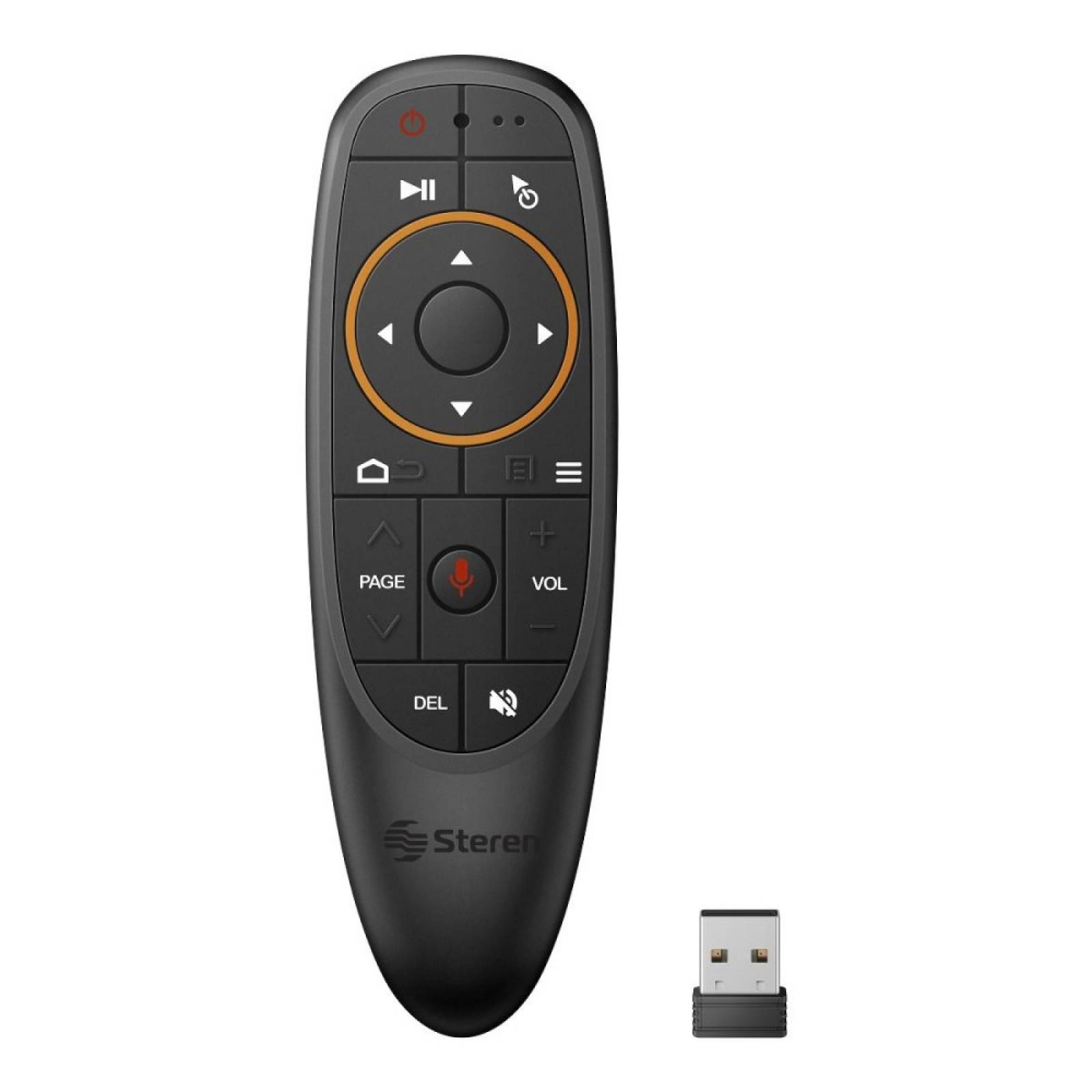 Air Mouse Control Remoto Negro TV Box Con USB Steren