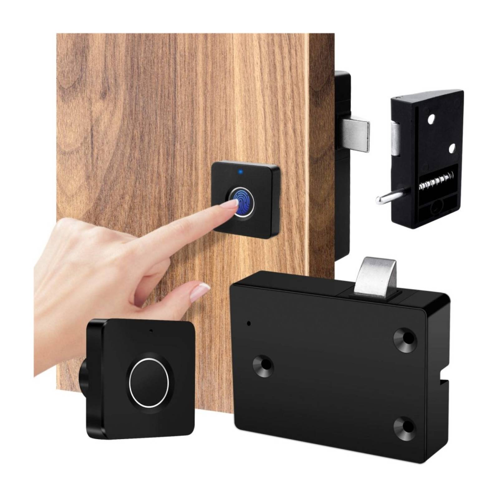 Cerradura Huella Digital P/Cajones Clósets Armarios Steren