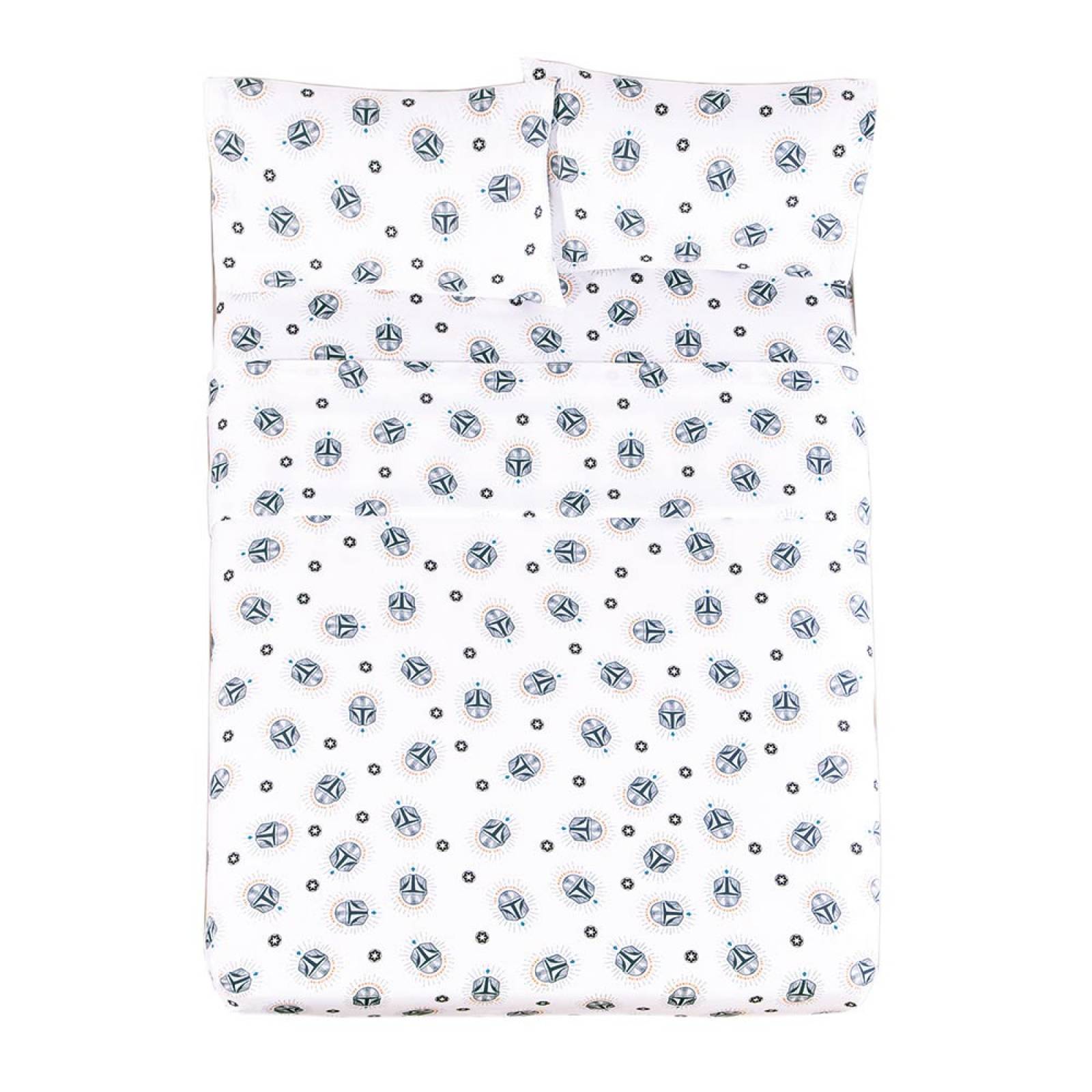 Juego Sábanas The Mandalorian Individual Blancas Concord