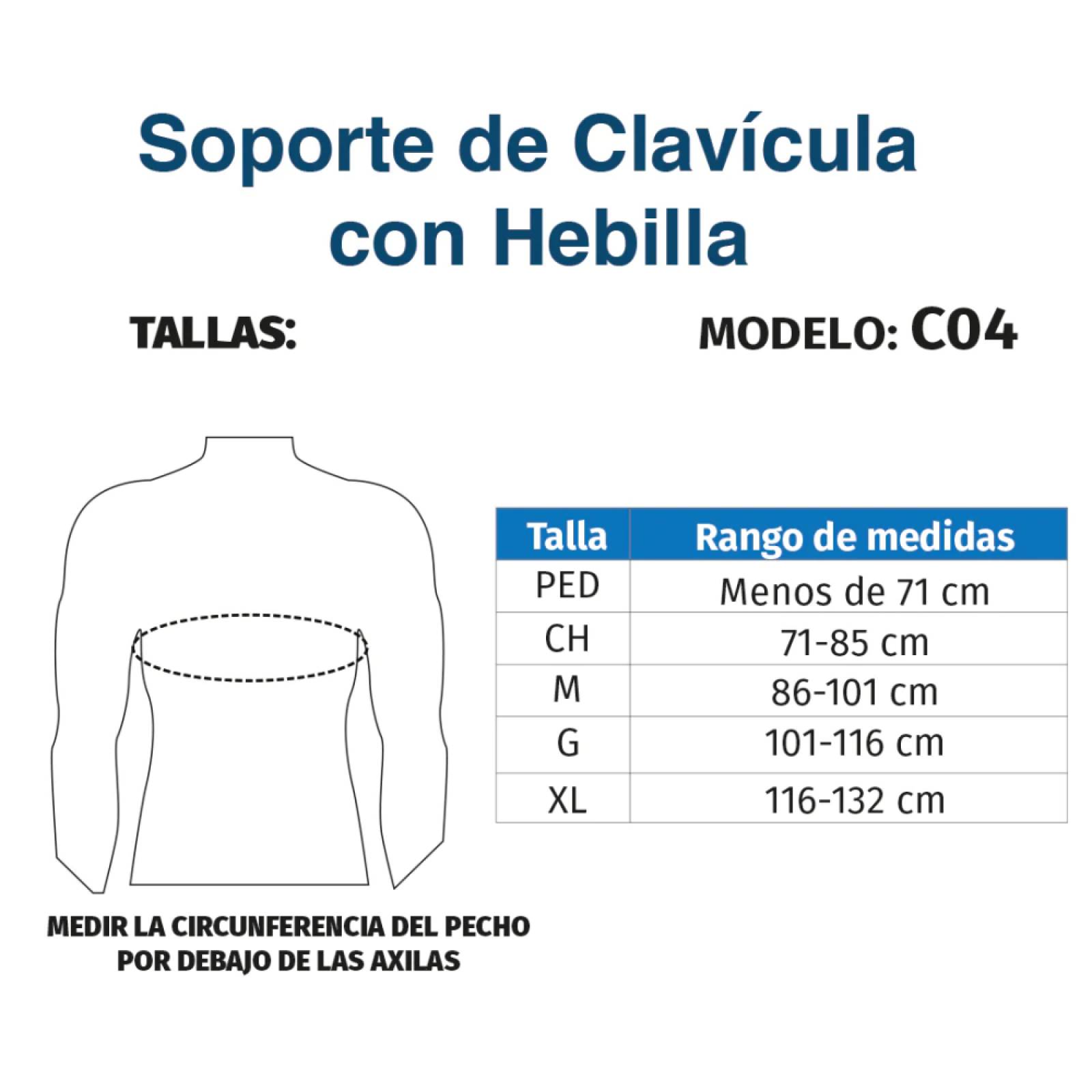 Soporte Clavicula Hebilla Pediatrico Ortopédico C04 Tynor