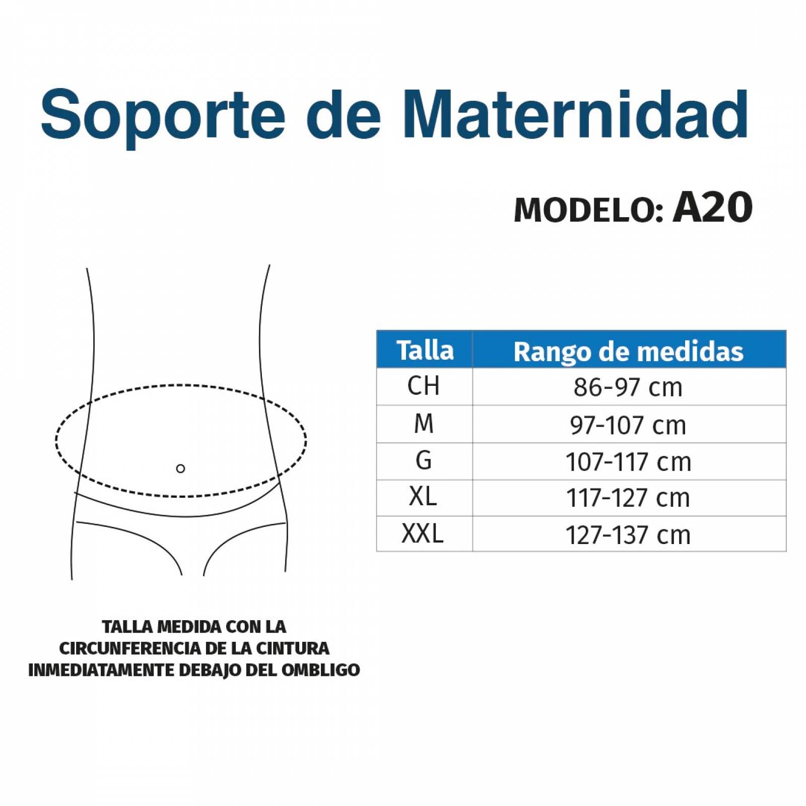 Soporte Faja Lumbar Espalda Maternidad Varillas A20 Tynor