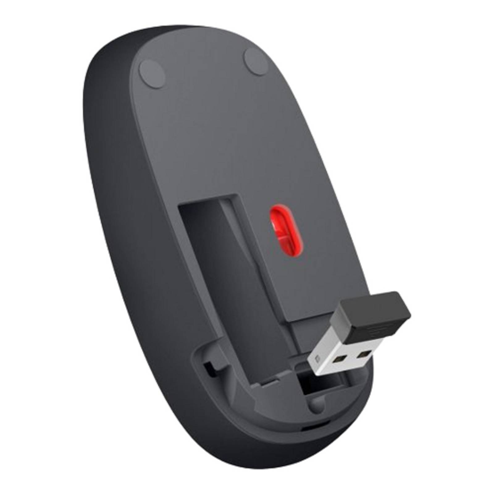 Mouse Inalambrico Simetrico 1200 DPI Ergonómico Gris Steren