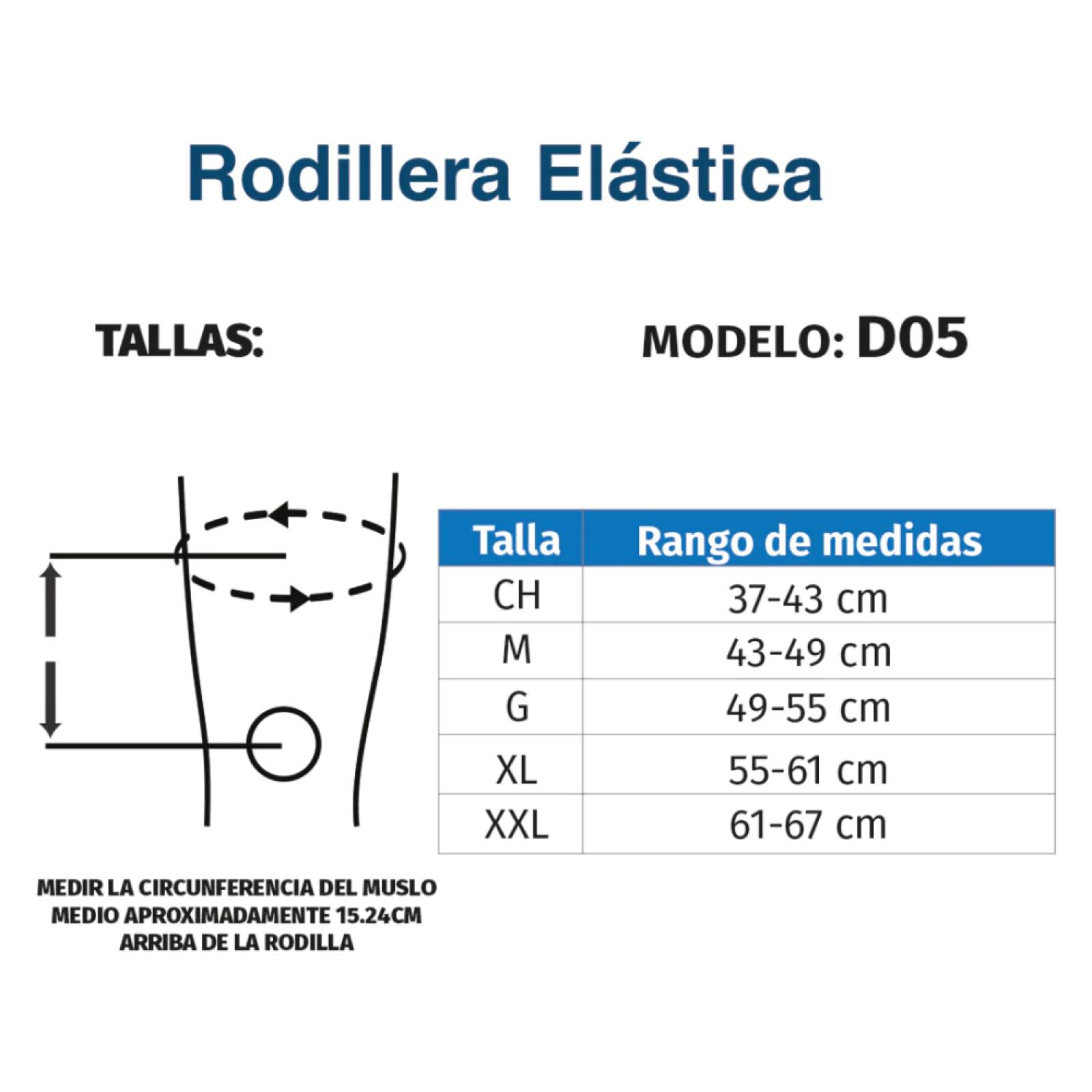 Rodillera Elástica Soporte Anillo Rotuliano D05 Tynor