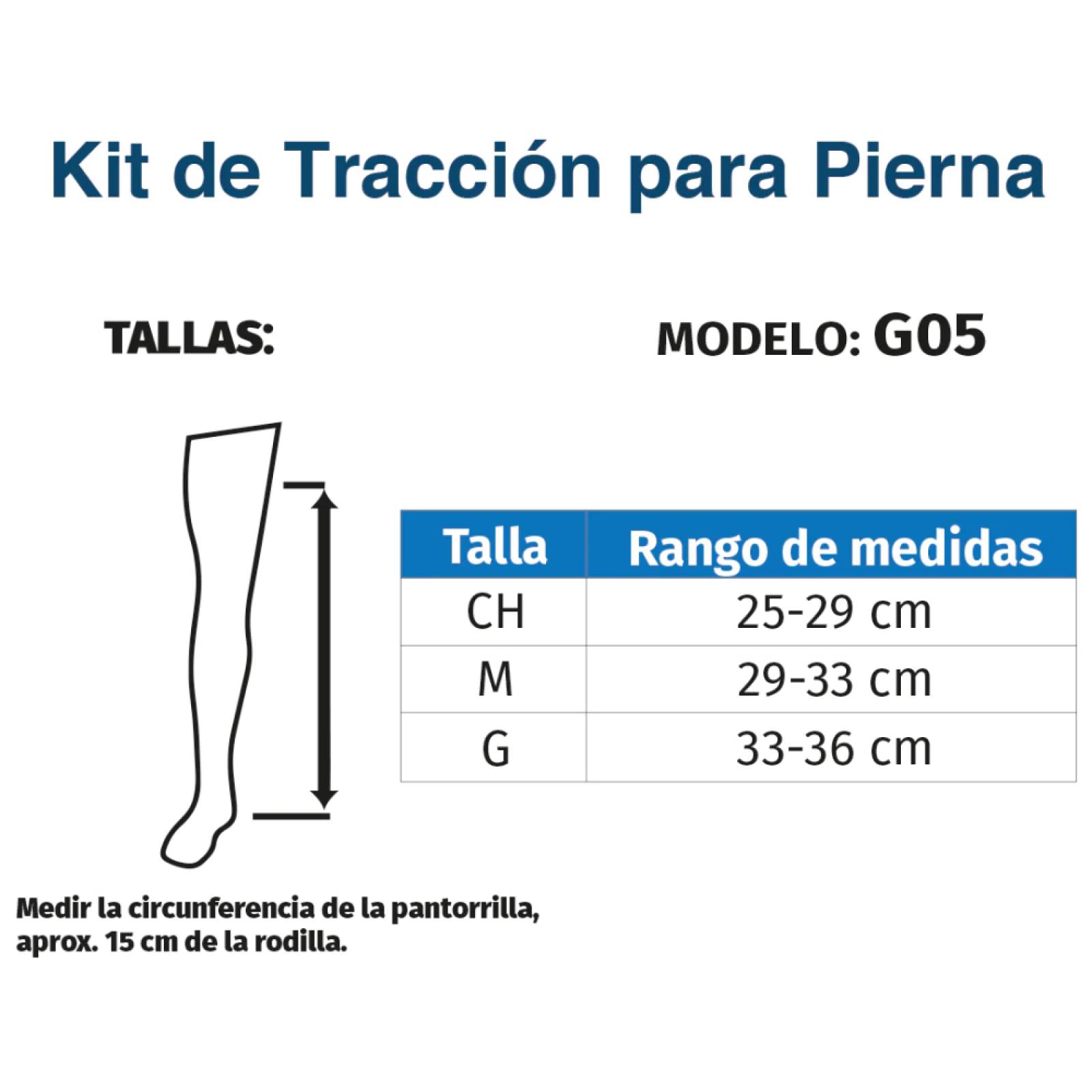 Kit Tracción Cabestrillo Para Pierna Ortopedia G05 Tynor