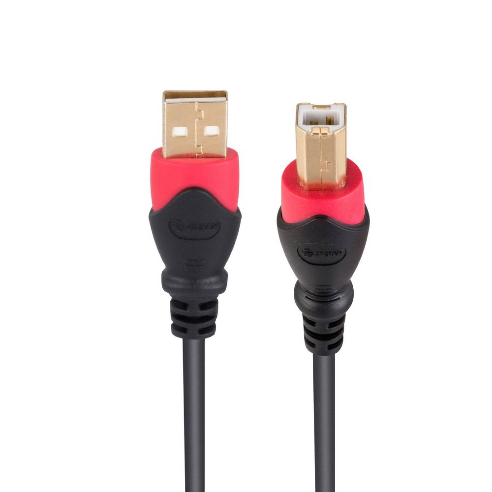 Cable Elite Usb A Usb Tipo B 3.6m Conectores Rojo Steren
