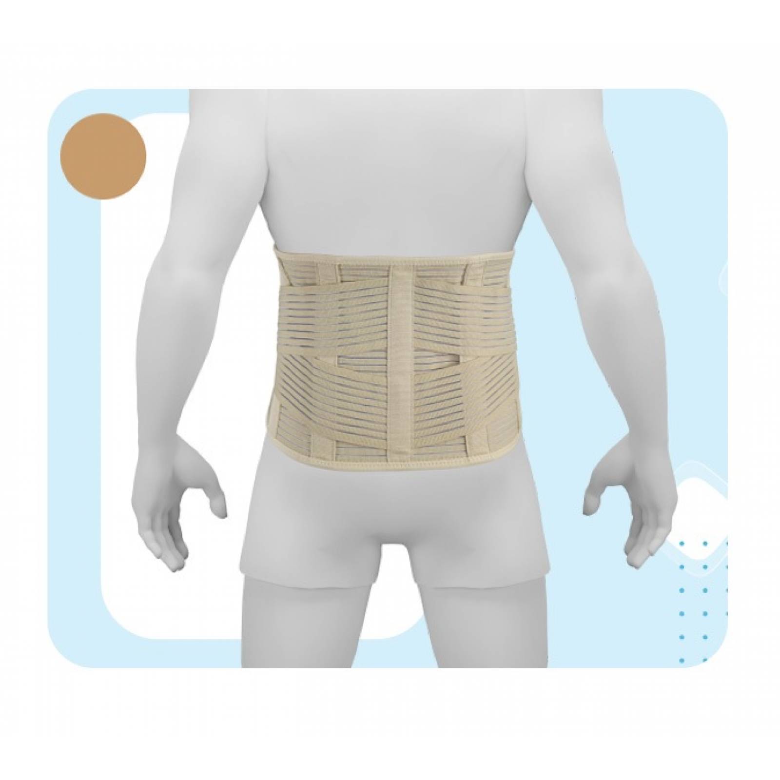 Faja sacrolumbar transpirable con varillas flexibles