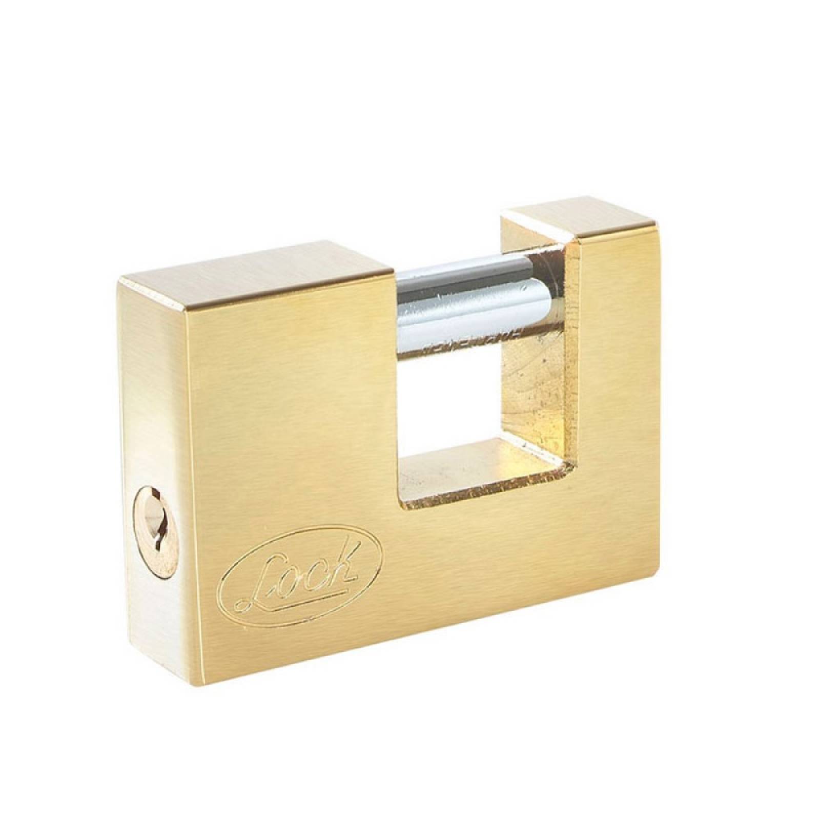 Candado Acero P/ Cortina Llave Estándar 8cm Latón Lock.