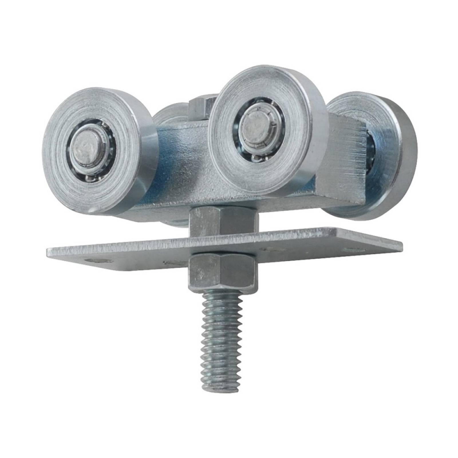 Carretilla Portón 300kg Acero Cuadrado C/Balines Lock