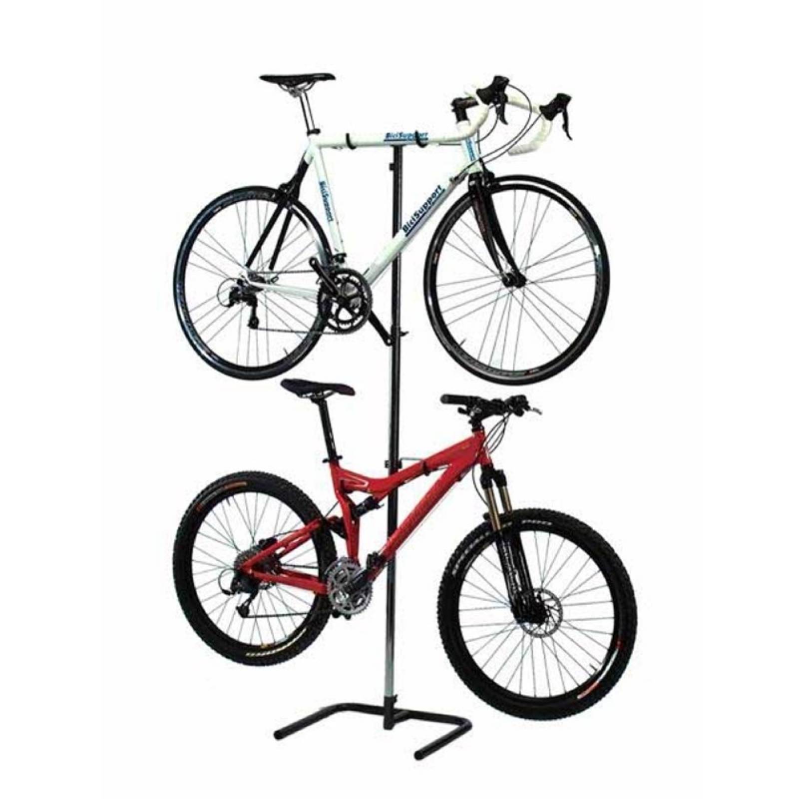 Exhibidor P/ 2 Bicicletas Acero Negro BS55 Bicisupport