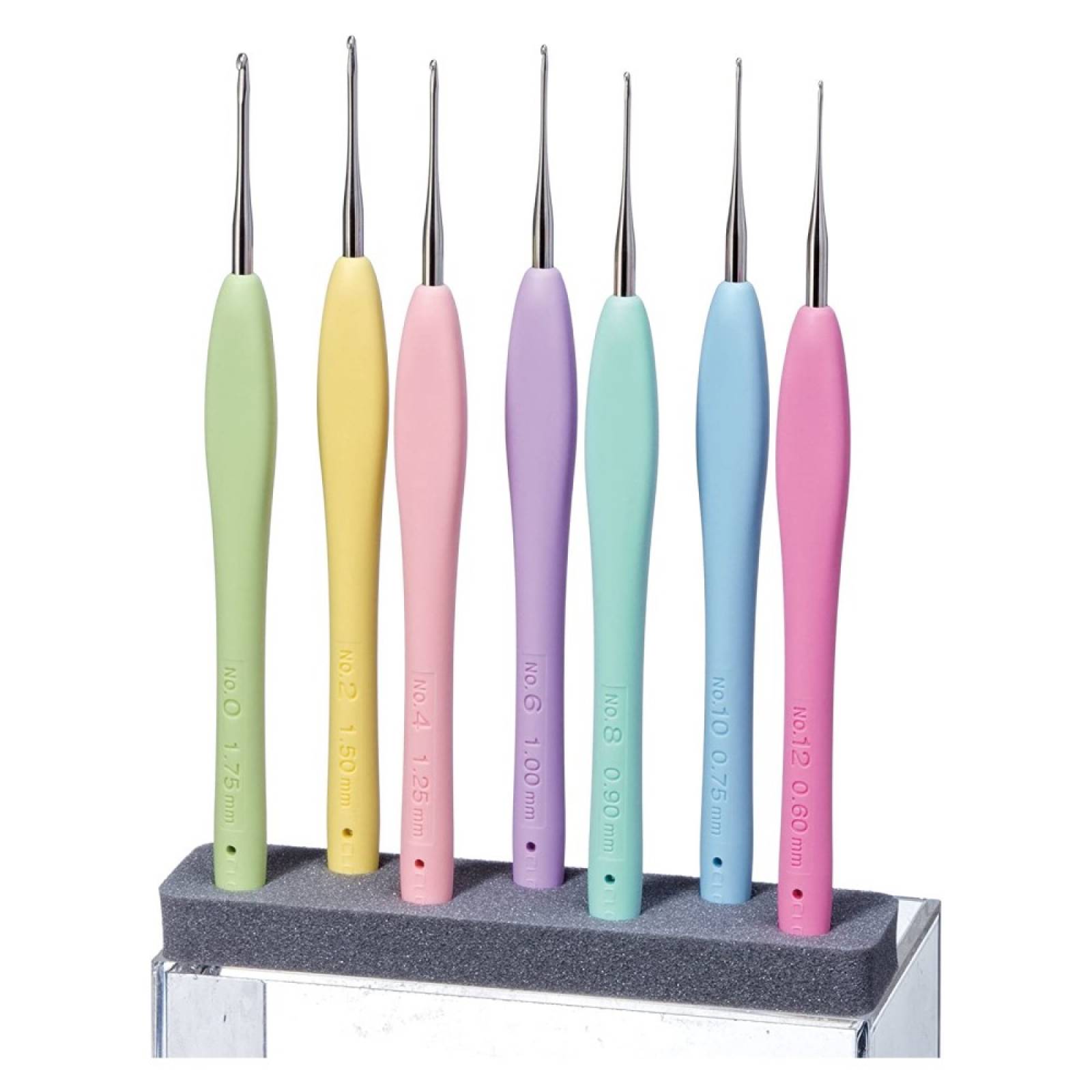 Estuche Ganchos Crochet Amour 7 Pzs Mod 3675 Clover