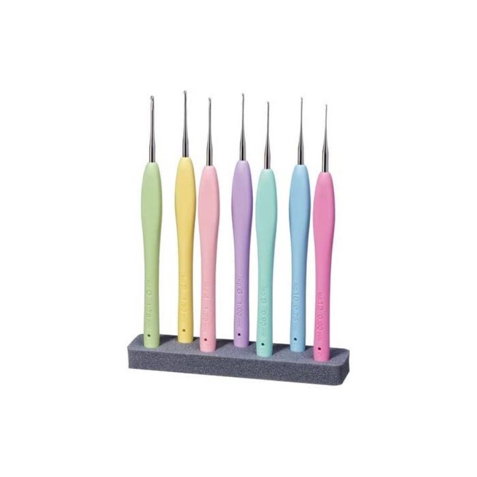 Estuche Ganchos Crochet Amour 7 Pzs Mod 3675 Clover