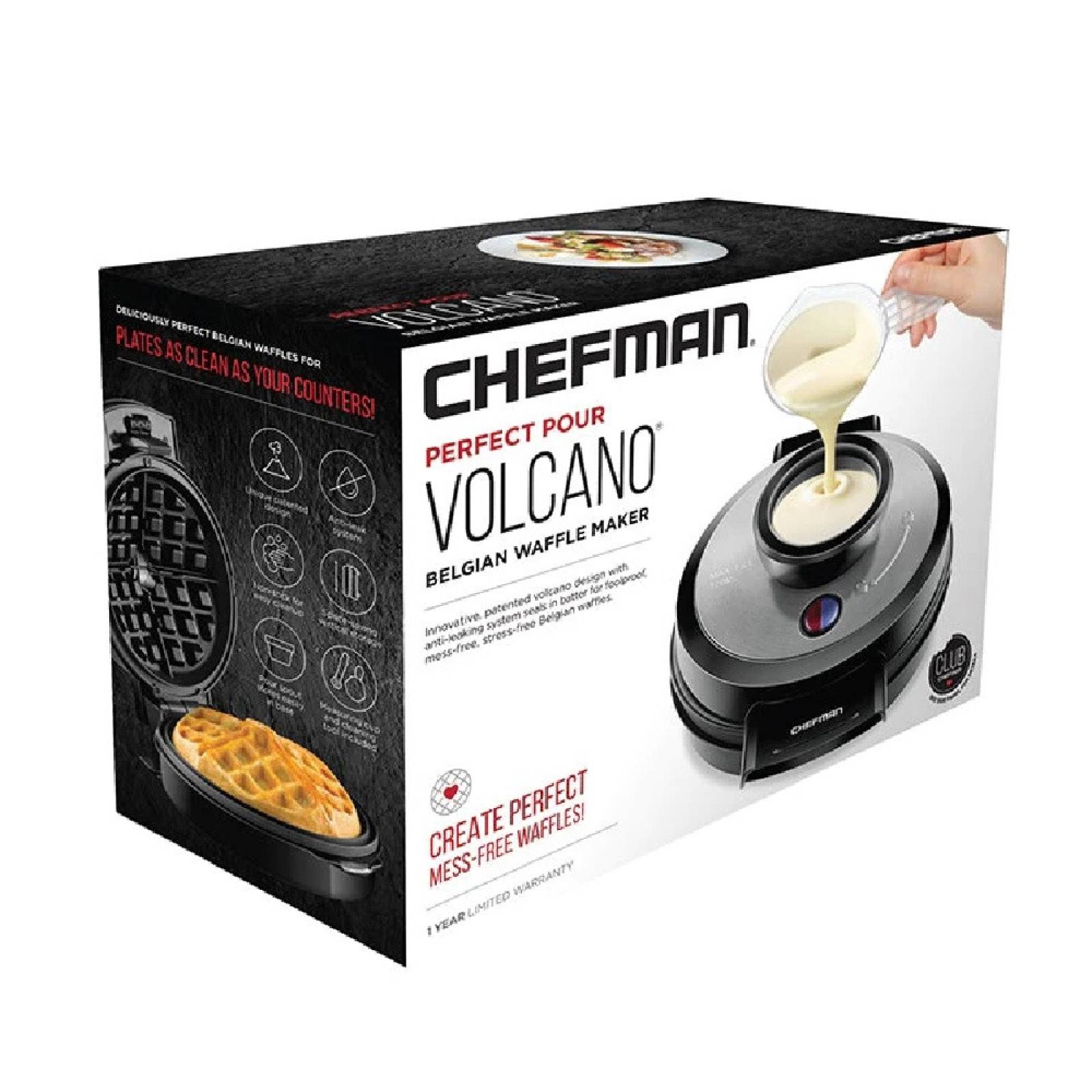 Waflera Forma Volcan Antiadherente RJ04-4RV CHEFMAN.