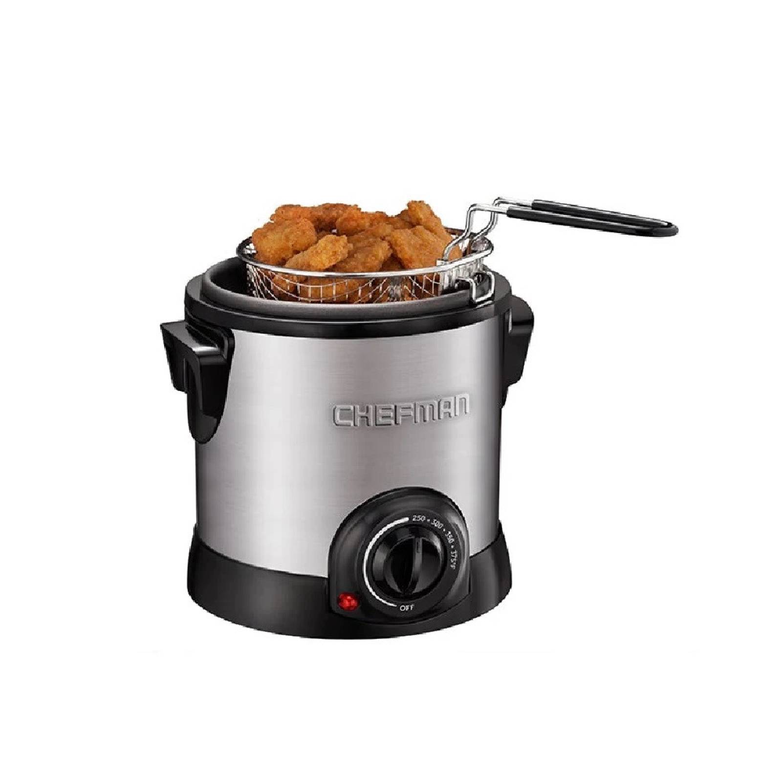 Freidora D/ Aceite 1 Litro Negro RJ07-M-SS CHEFMAN.