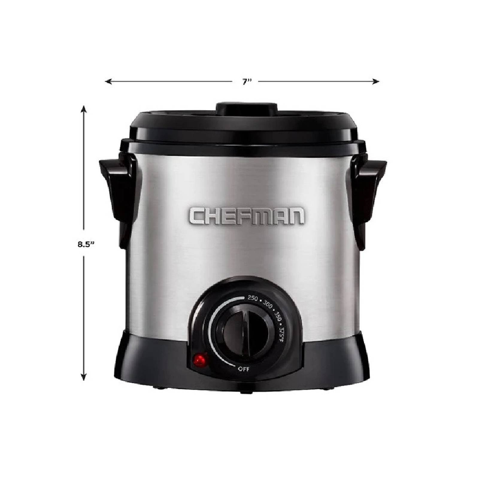 Freidora D/ Aceite 1 Litro Negro RJ07-M-SS CHEFMAN.