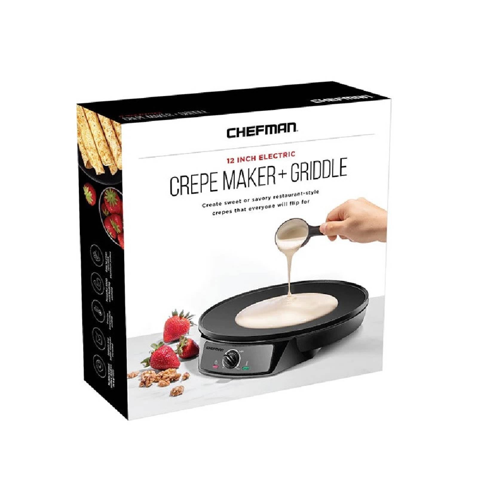 Crepera Antiadherente 12 Pulgadas Negro RJ33-C-MX CHEFMAN.