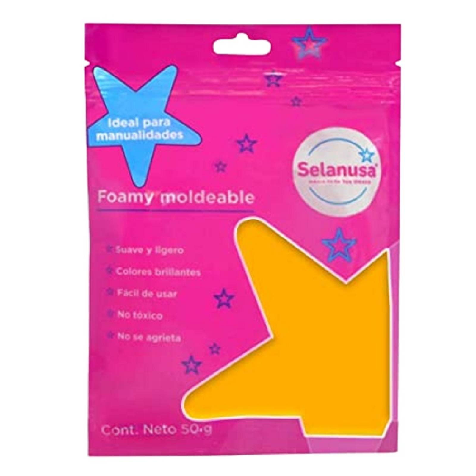 Foamy Moldeable C/50 Gramos Color Naranja Selanusa