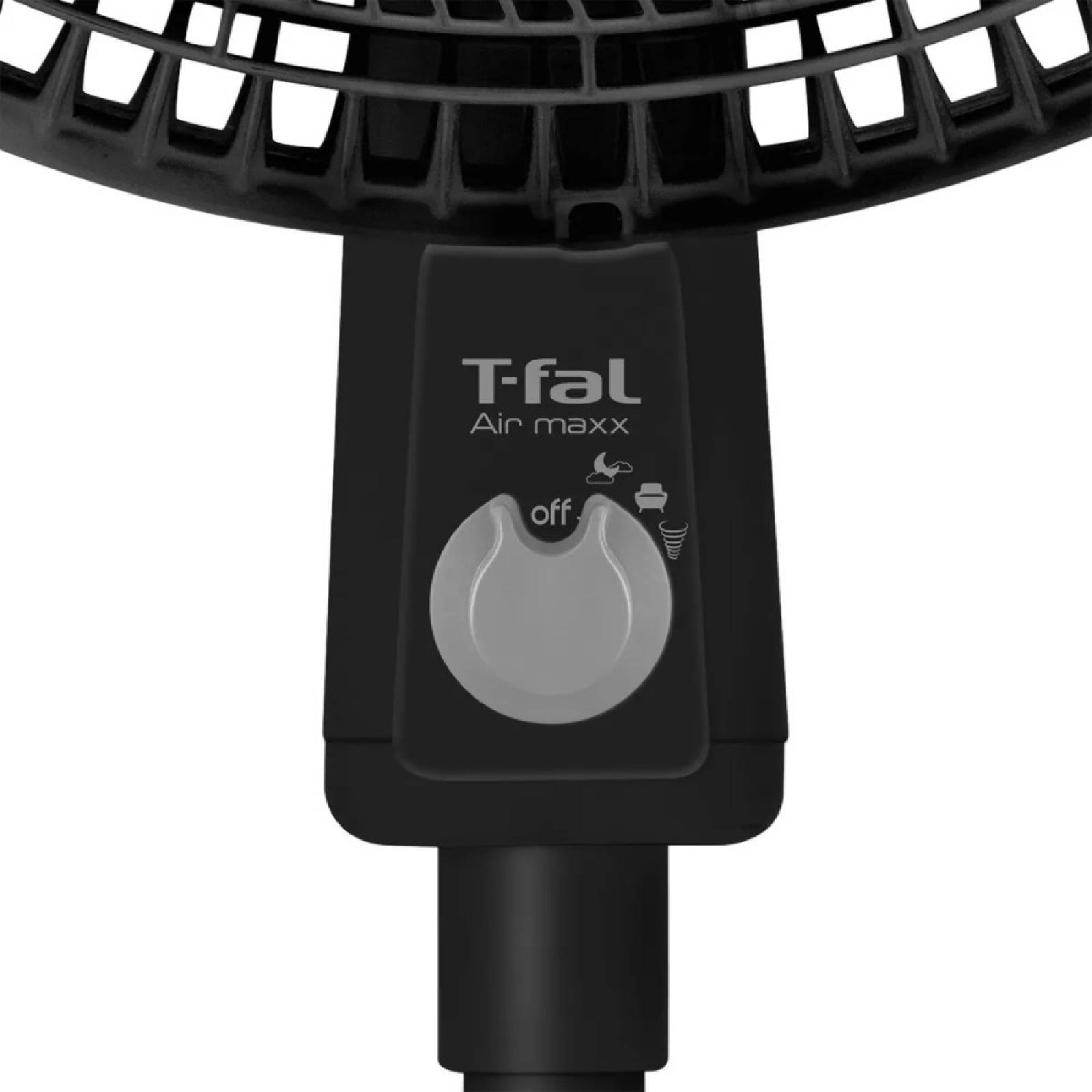 Ventilador Pedestal Air Maxx Negro Repelente Ve3171x0 T-fal.