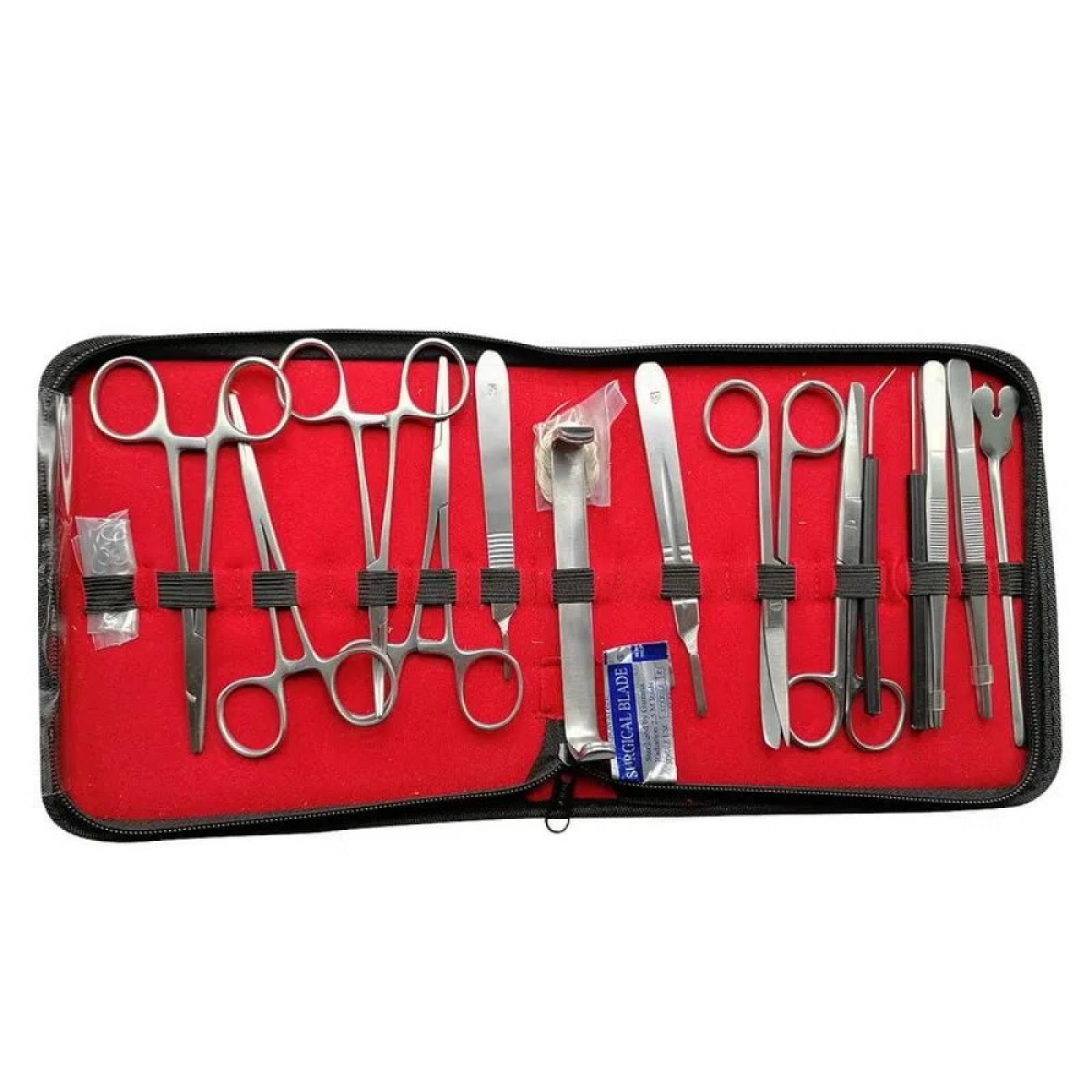 Kit Equipo Estudiante Enfermería Medicina Accesorios Rojo