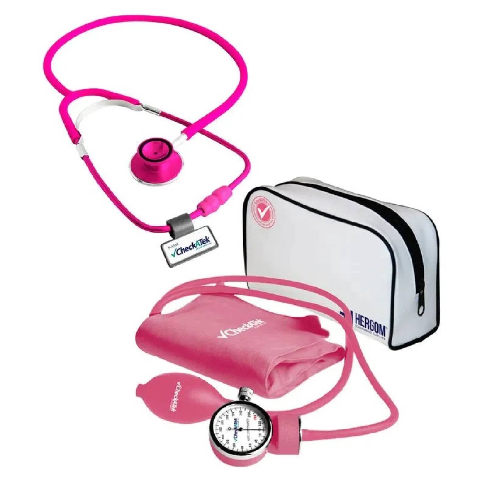 Kit Equipo Estudiante Enfermería Medicina Accesorios Rosa