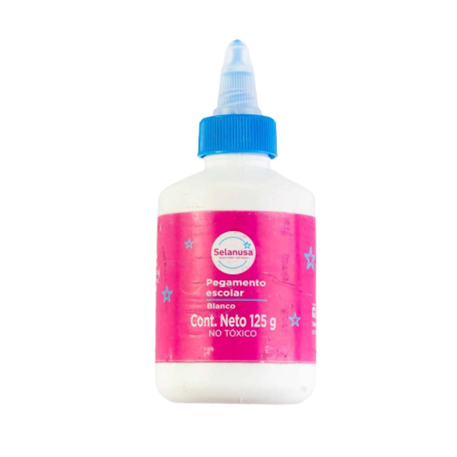Pegamento Escolar Blanco Liquido 125 Gramos Selanusa
