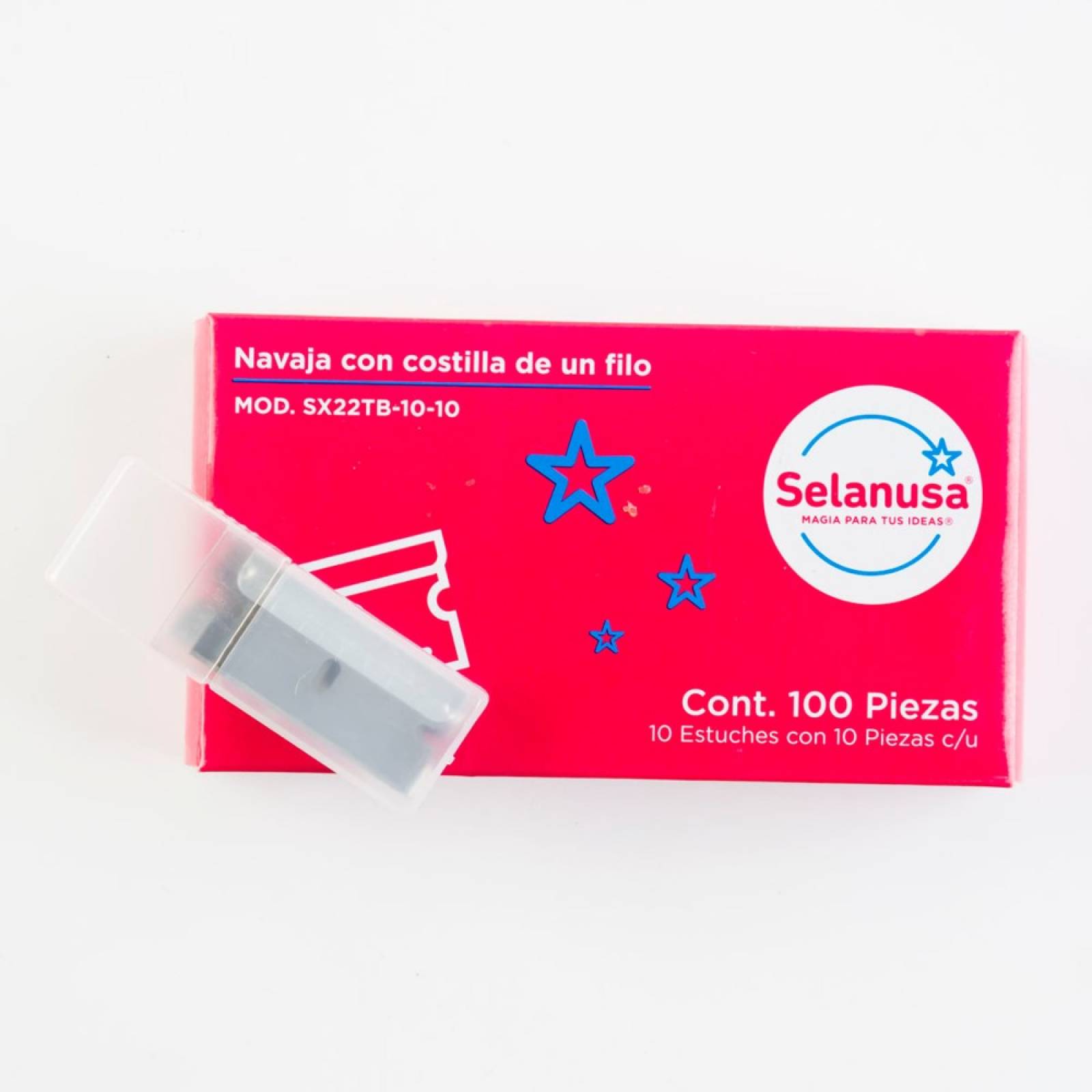 Navaja Costilla C/Filo Plateado 100 Piezas Selanusa