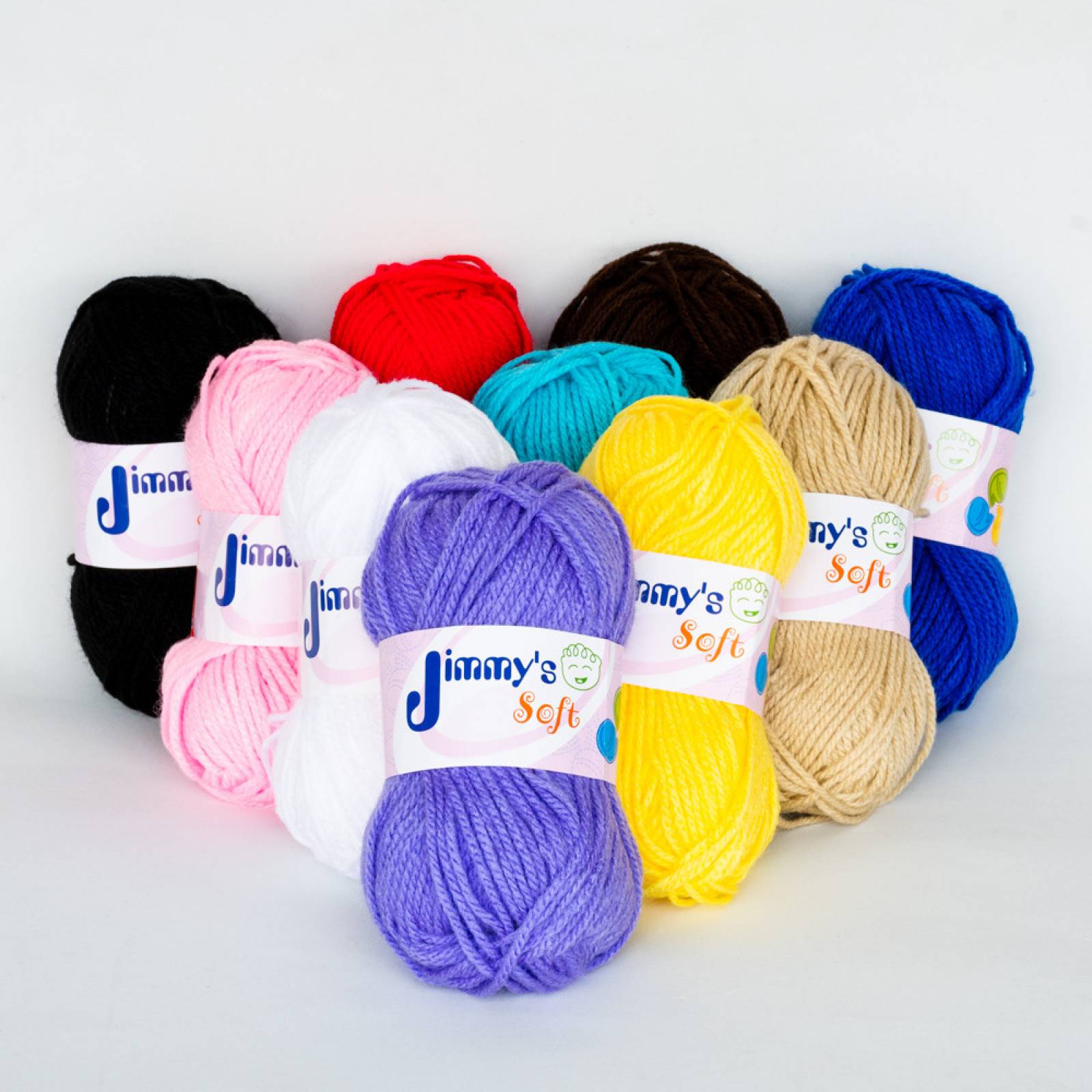 Estambre Jimmy's Soft Liso 10 Madejas C/50 Gramos Selanusa