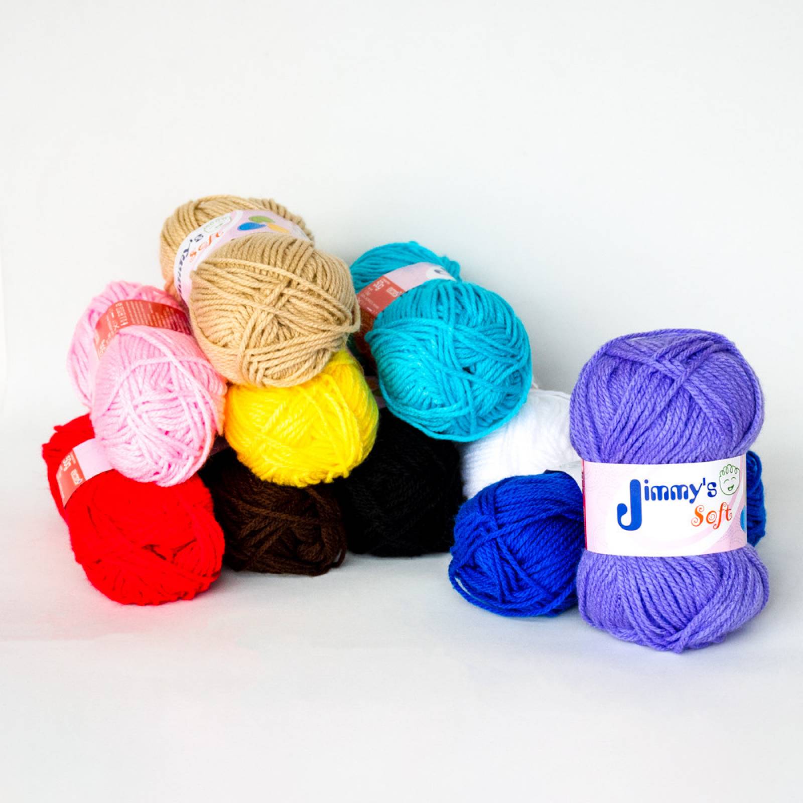 Estambre Jimmy's Soft Liso 10 Madejas C/50 Gramos Selanusa