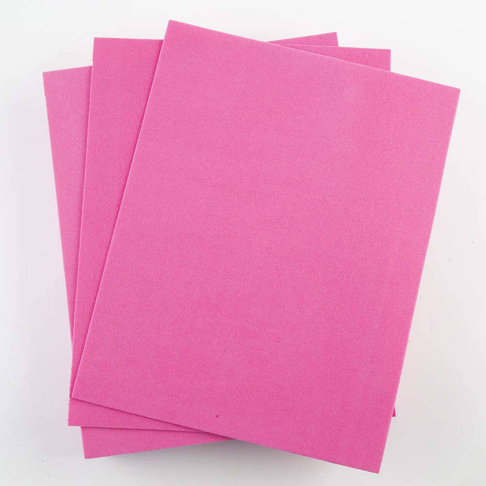 Foamy Tamaño Carta Liso 24 Pzas Rosa Mexicano Selanusa
