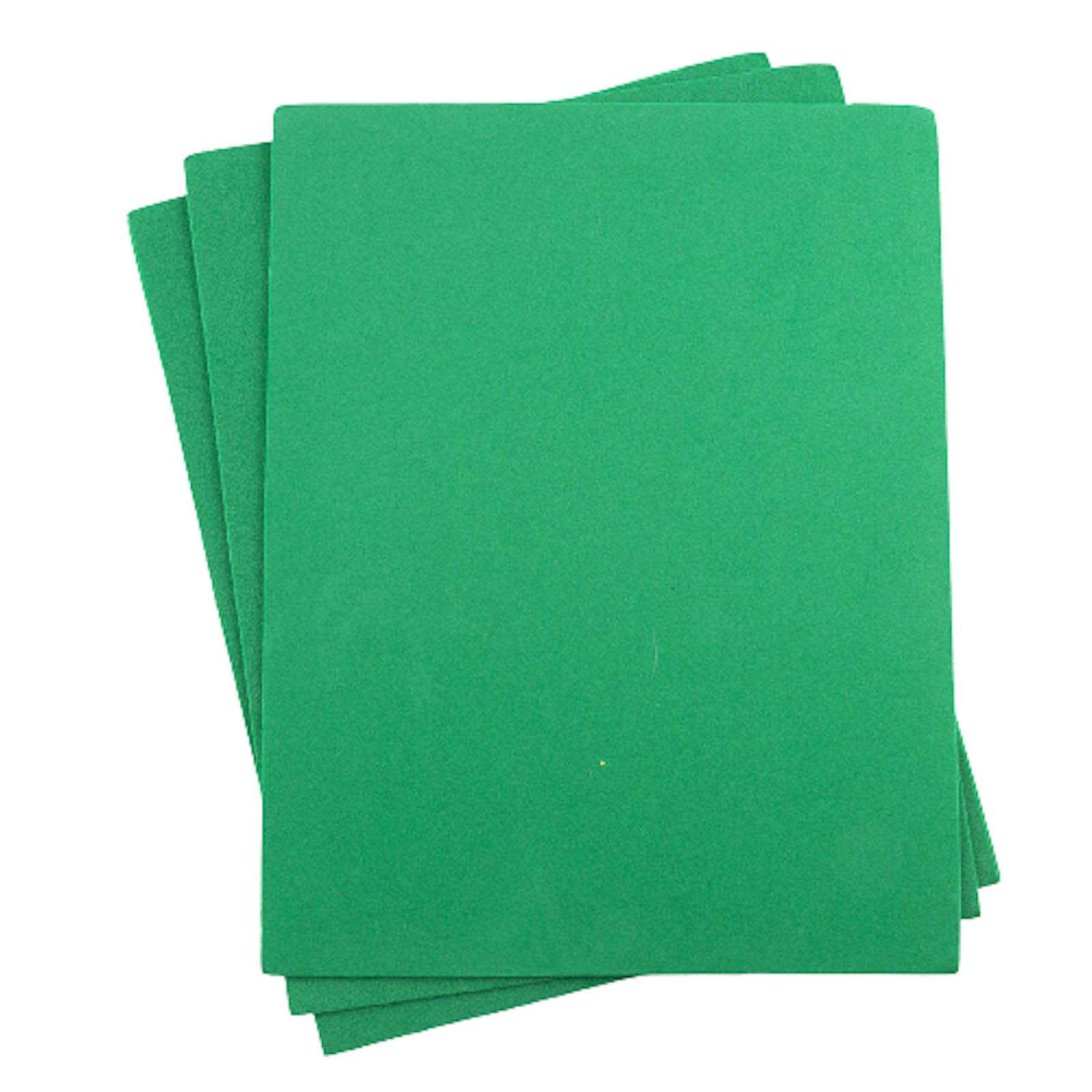 Foamy Tamaño Carta Liso 24 Pzas Verde Bandera Selanusa