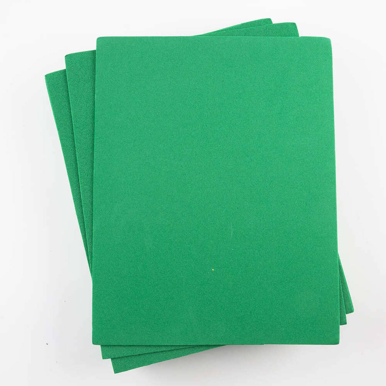 Foamy Tamaño Carta Liso 24 Pzas Verde Bandera Selanusa