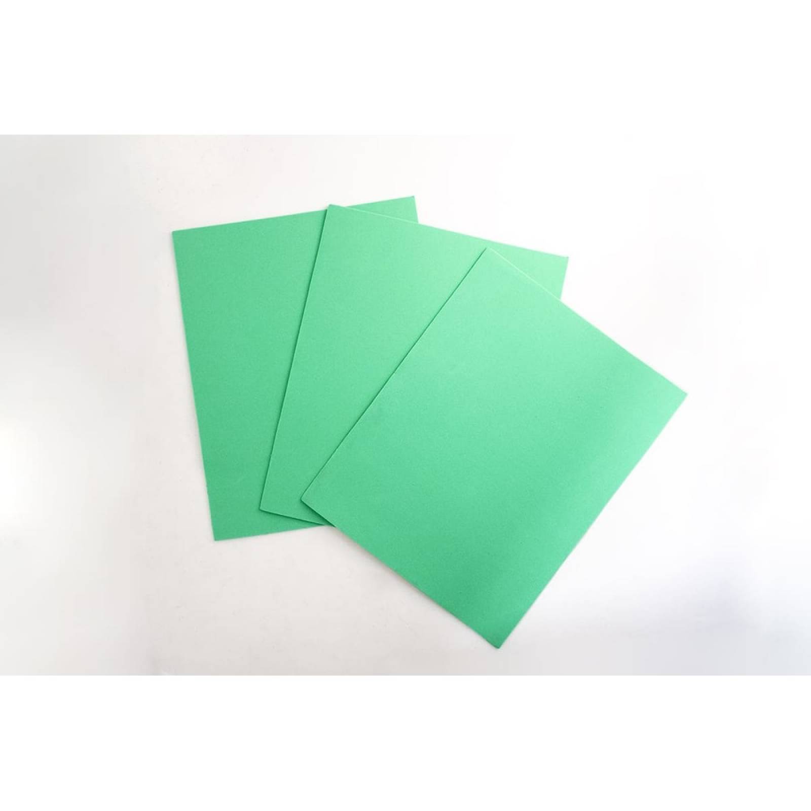 Foamy Tamaño Carta Liso 24 Pzas Verde Hoja Selanusa