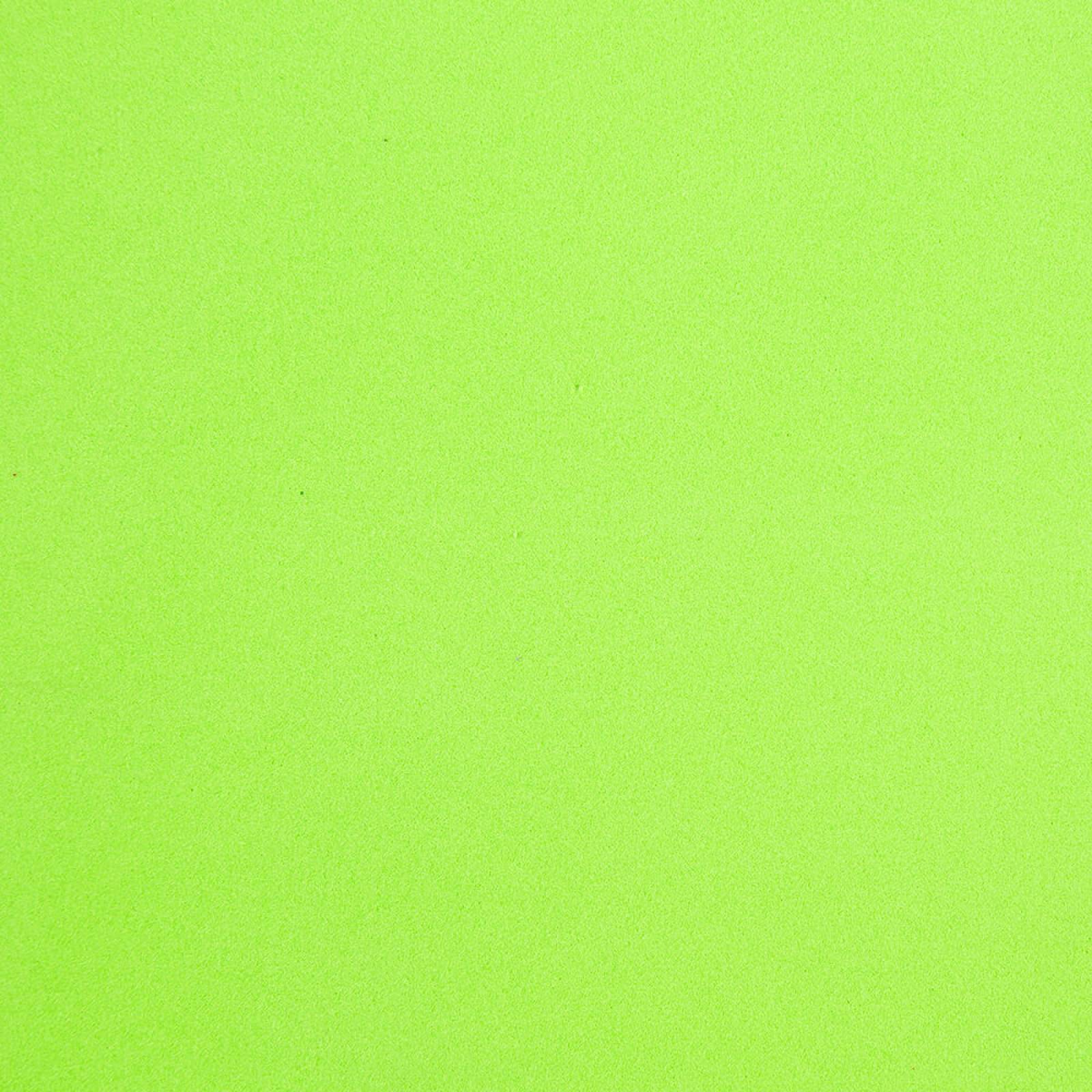Foamy Tamaño Carta Liso 24 Pzas Verde Limón Selanusa