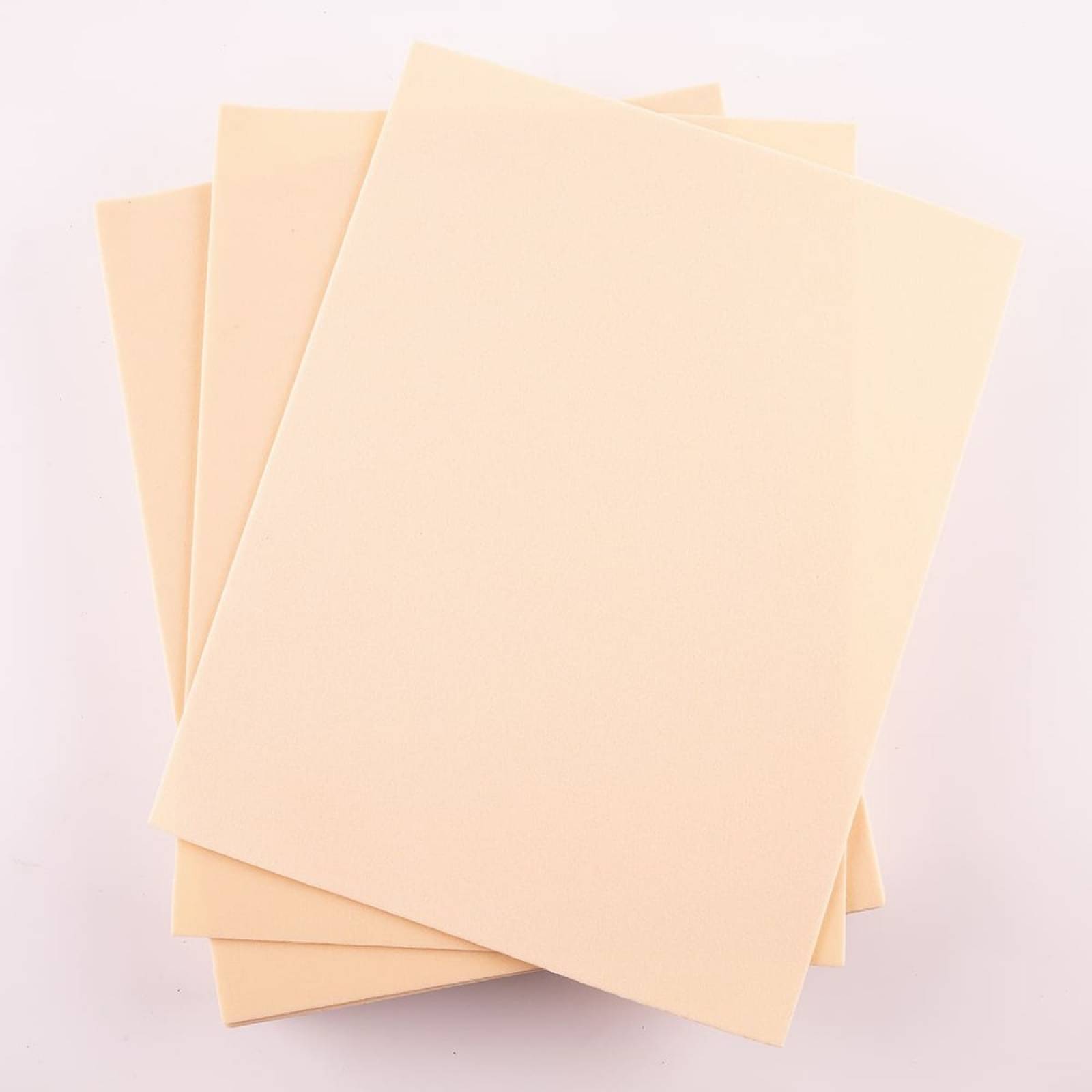 Foamy Tamaño Carta Liso 24 Pzas Carne Manualidad Selanusa