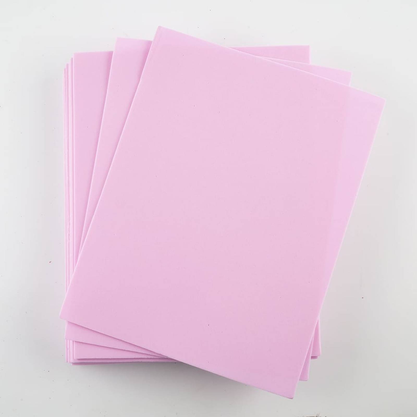 Foamy Tamaño Carta Liso 24 Pzas Rosa Pastel Selanusa