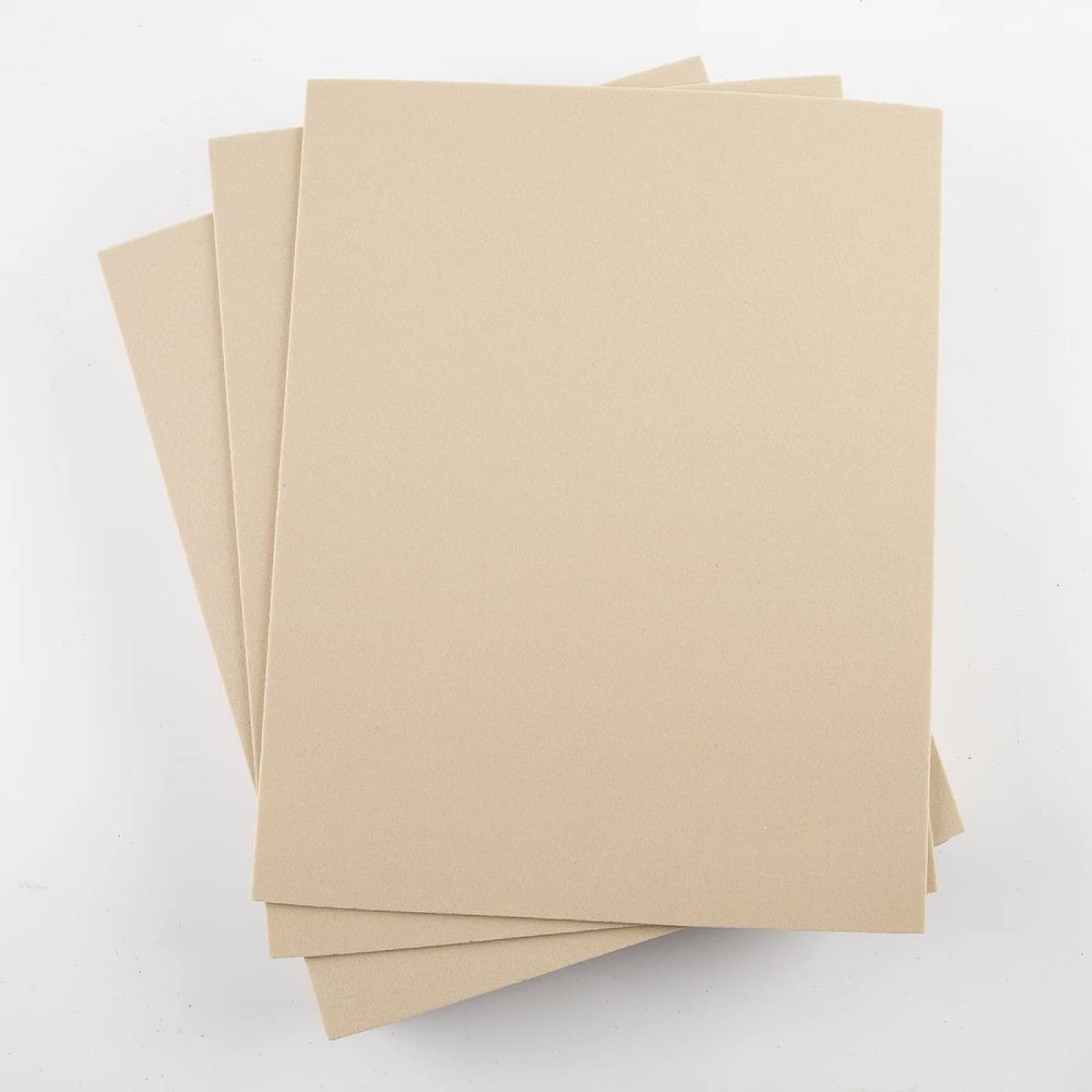 Foamy Tamaño Carta Liso 24 Pzas Beige Manualidad Selanusa
