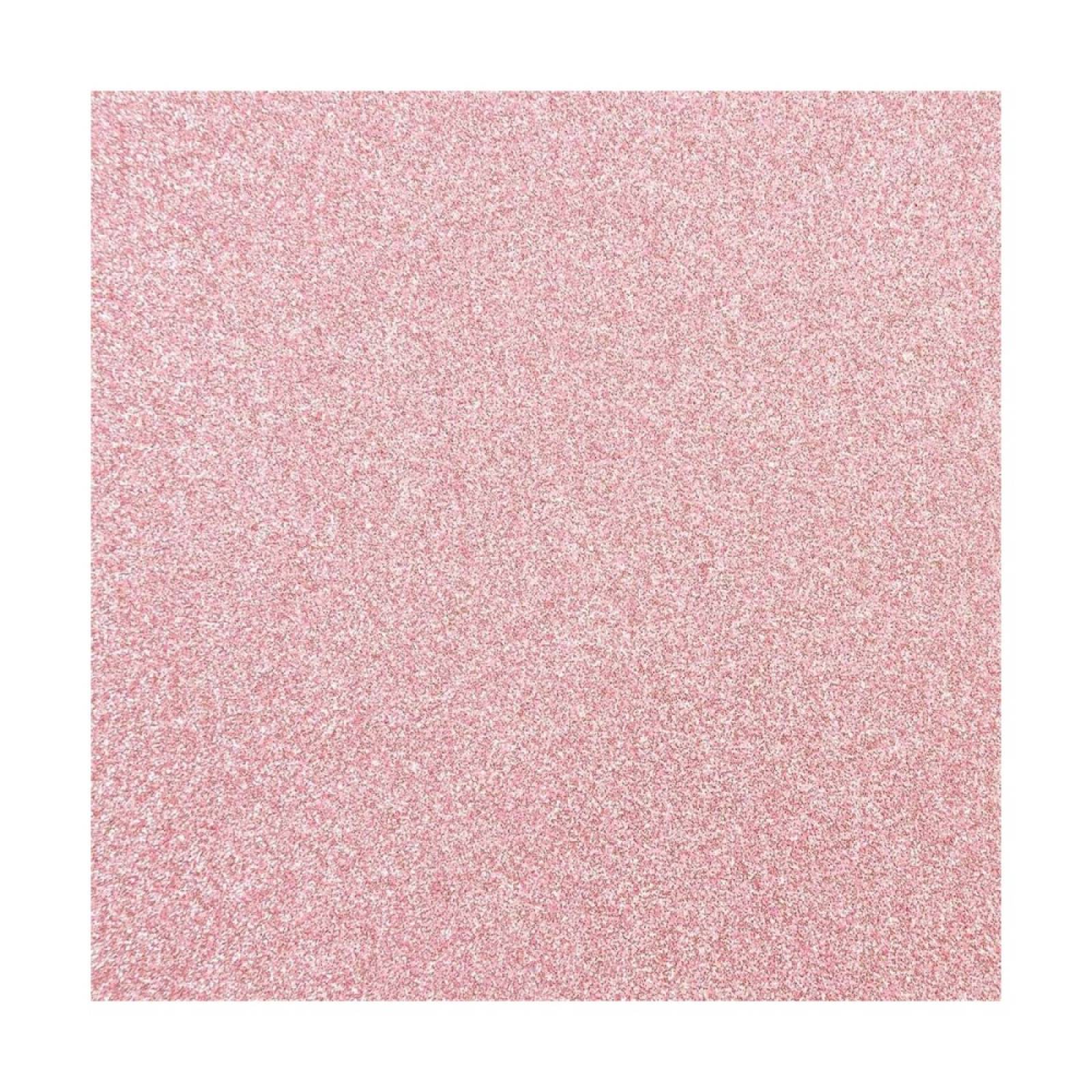 Foamy Tamaño Carta C/Diamantina 10 Pzas Rosa Selanusa