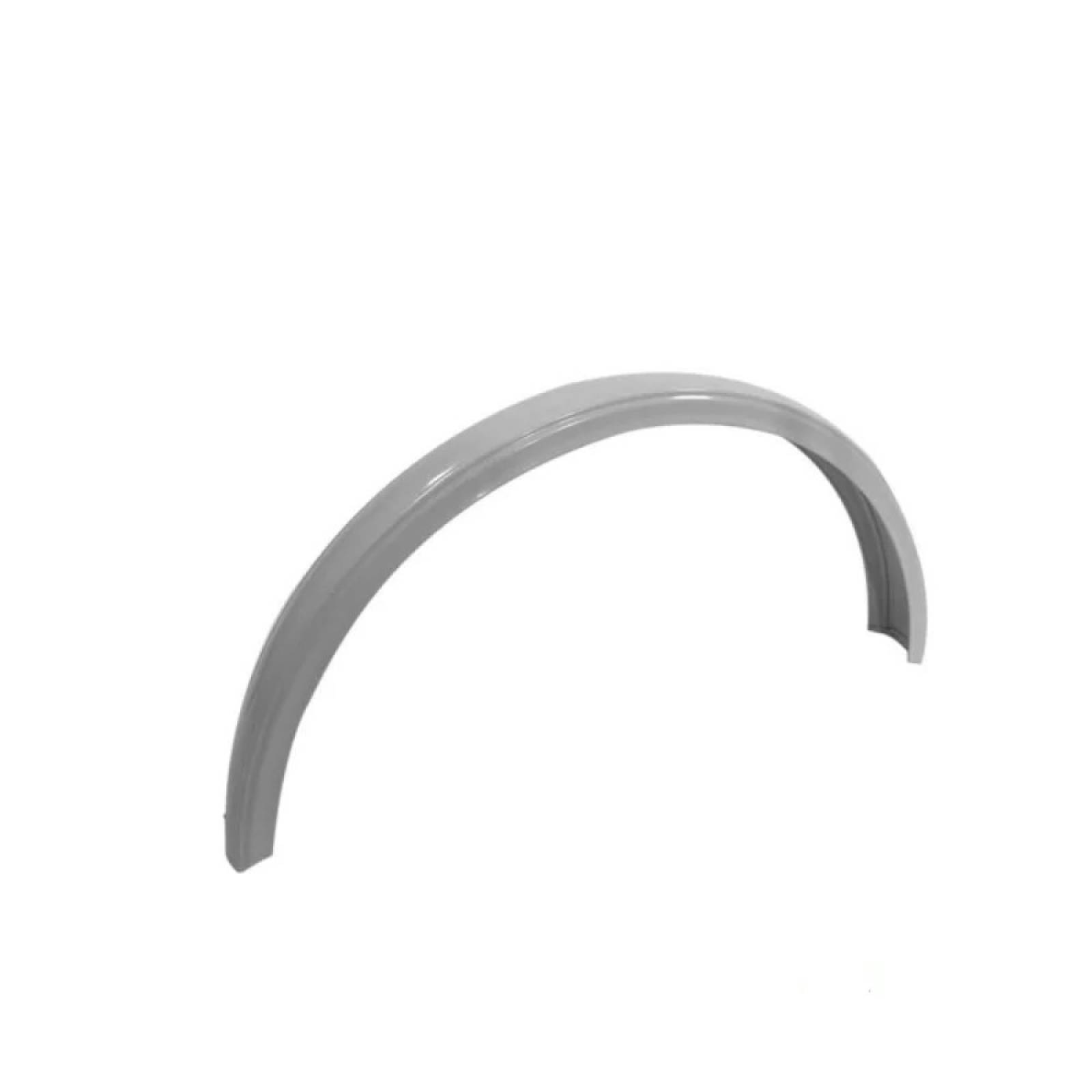 Salpicadera Ancha P/Triciclo Carga Plateado Acero Genérica