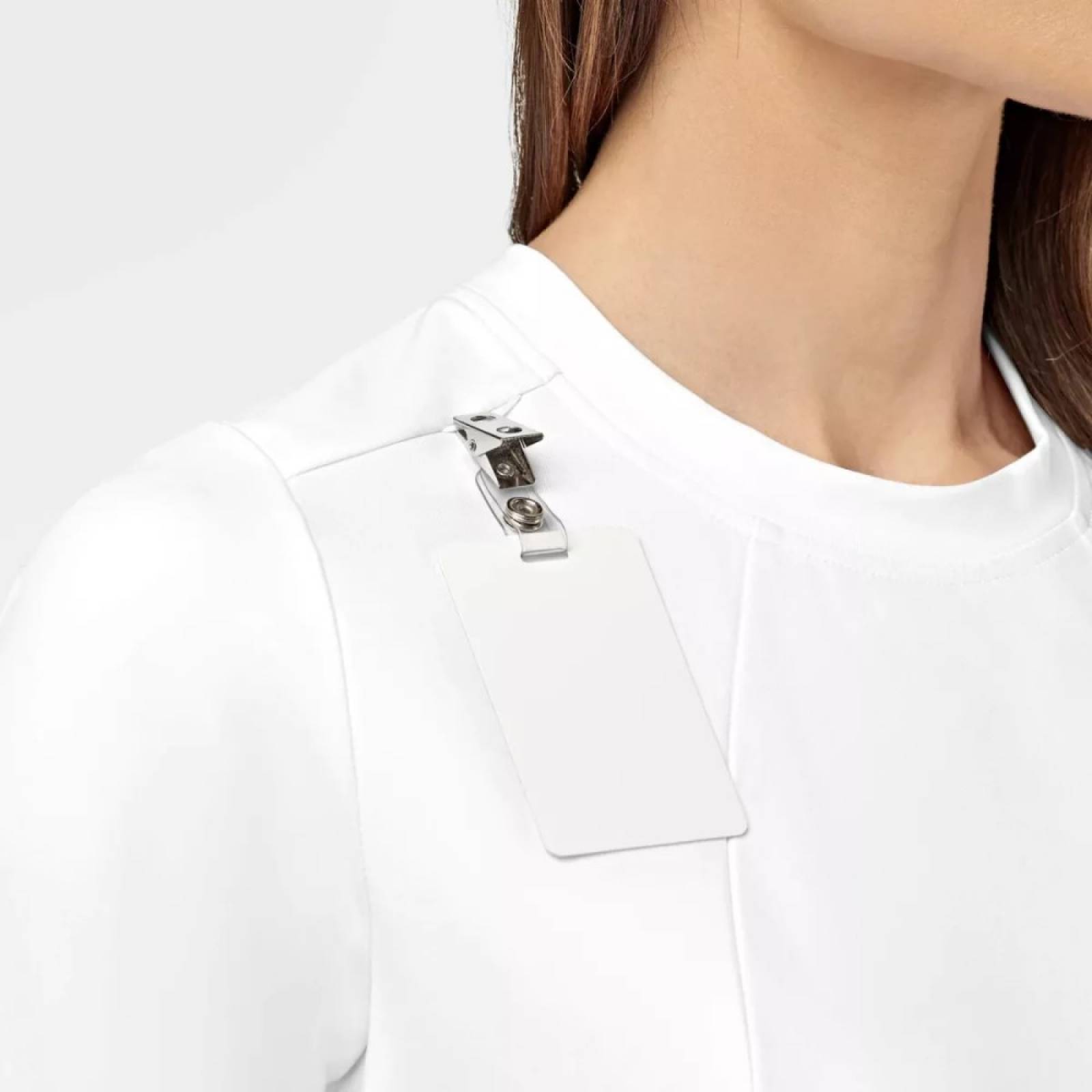 Vestido Medico Quirúrgico P/ Mujer Blanco 9199 WonderWink