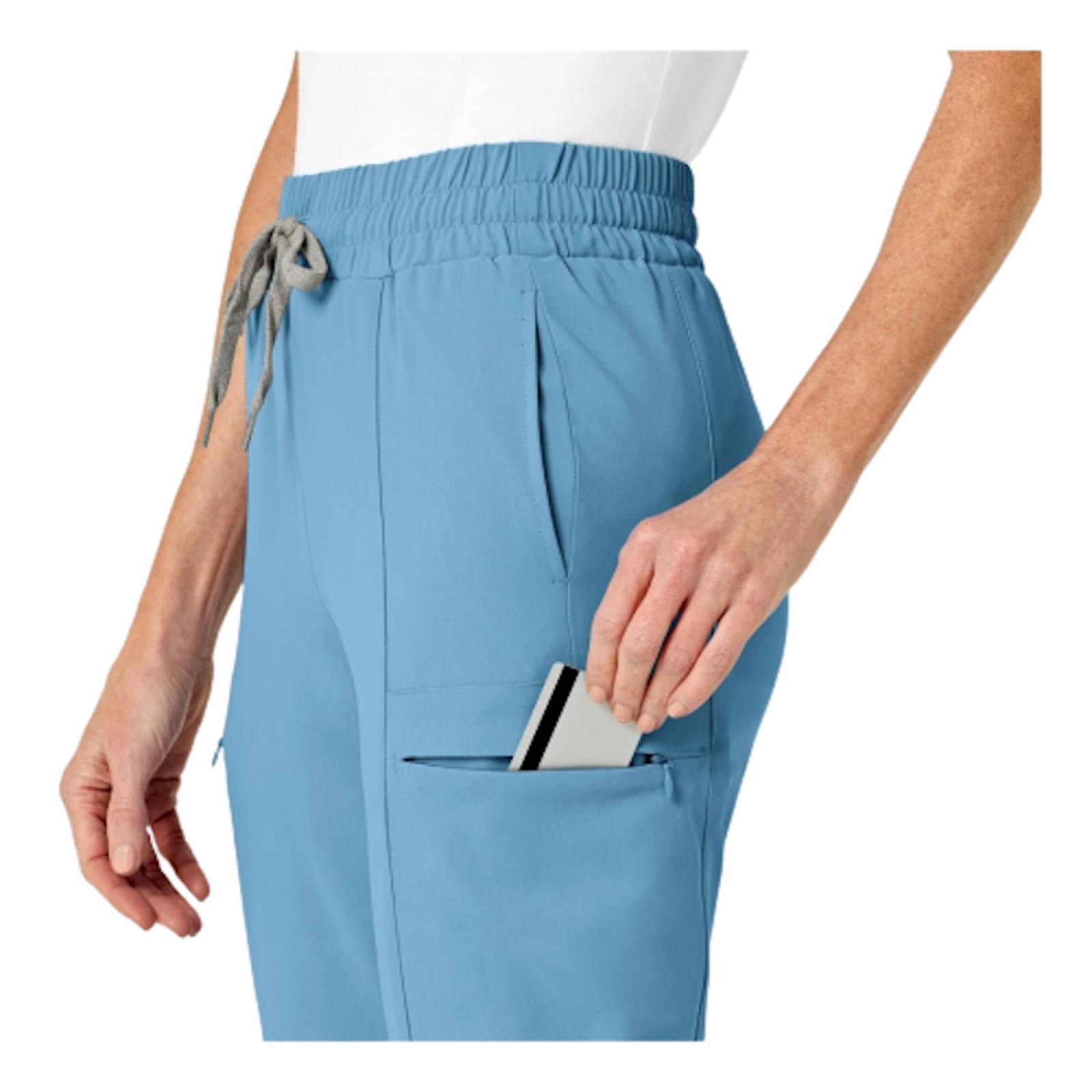 Pantalón Cargo Cintura Alta Mujer 5334 Bahía Azul WonderWink