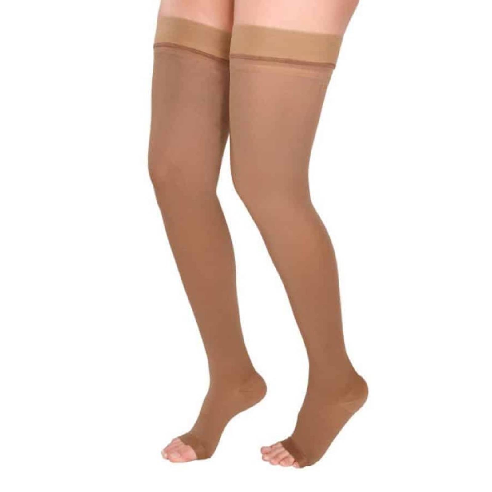 Media Compresión Alta 20-30Mm Muslo C/Dedos Libres Medivaric