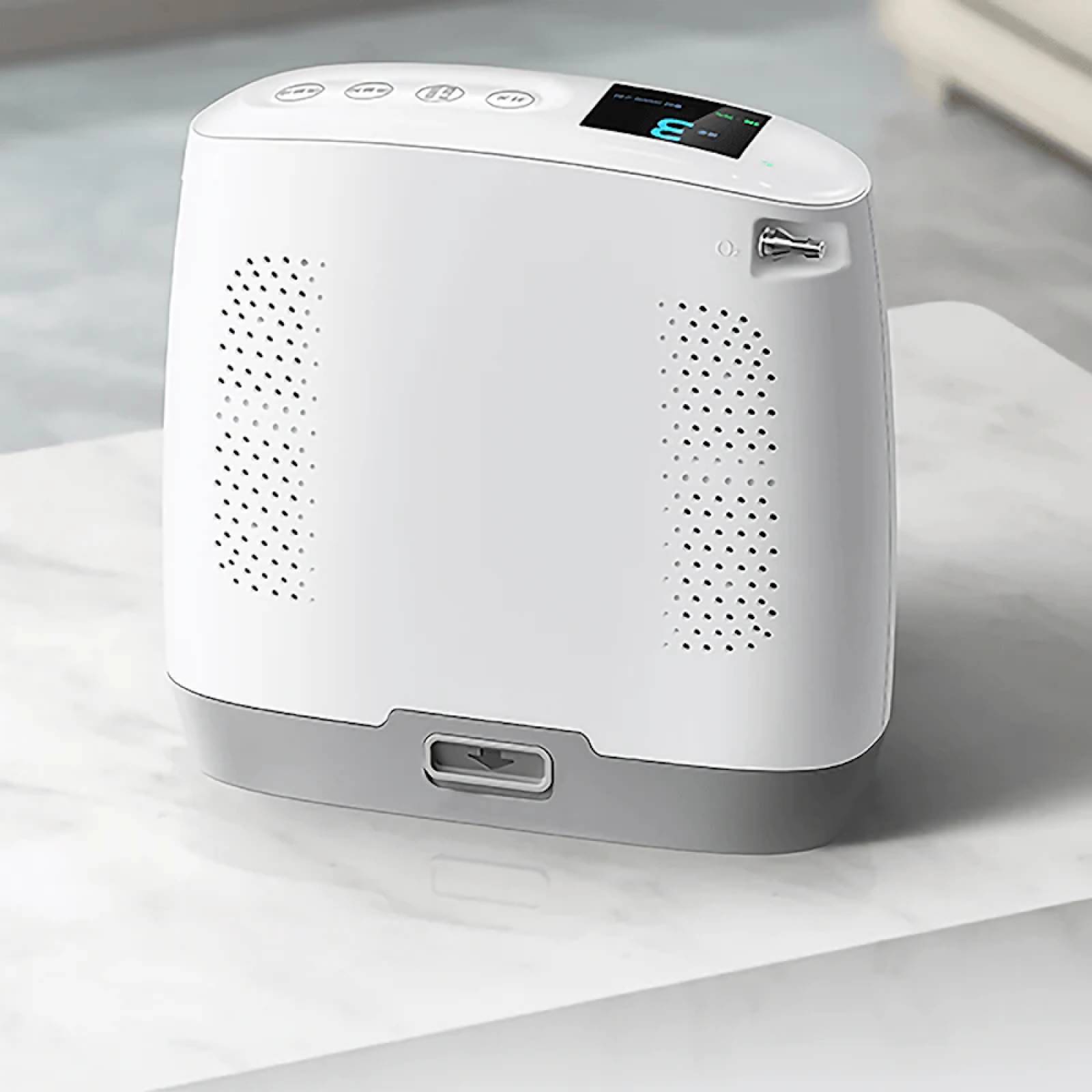 Concentrador Oxígeno Portátil 3.5L/min Recargable Yuwell